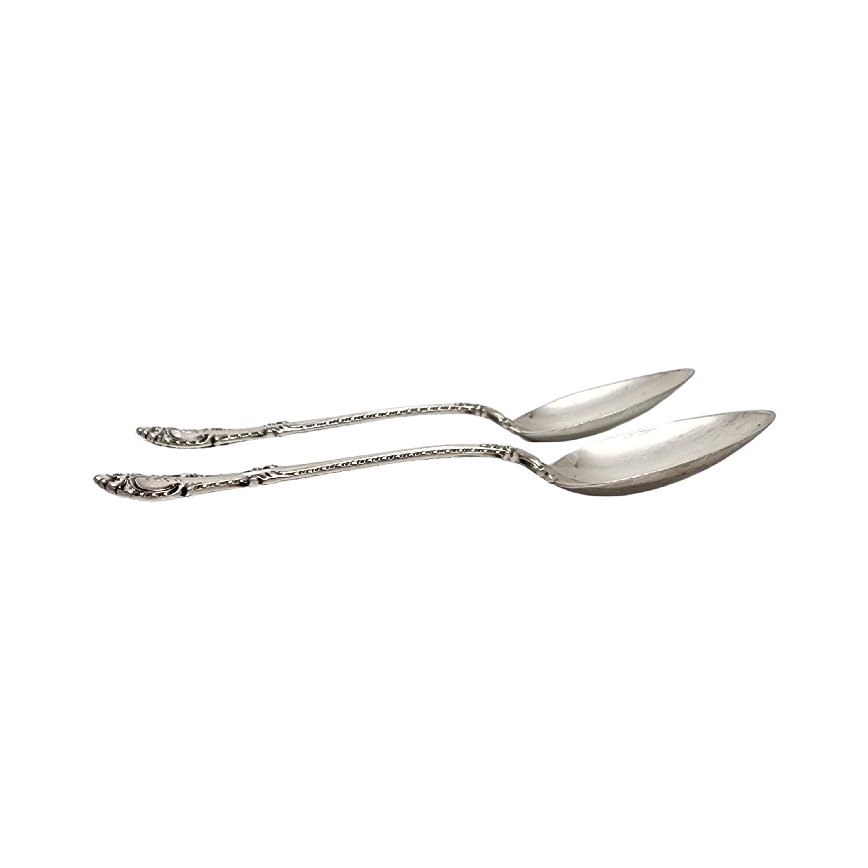 Juego de 2 cucharillas Gorham English Gadroon de plata de ley con monótono #18250 en Bueno estado para la venta en Washington Depot, CT
