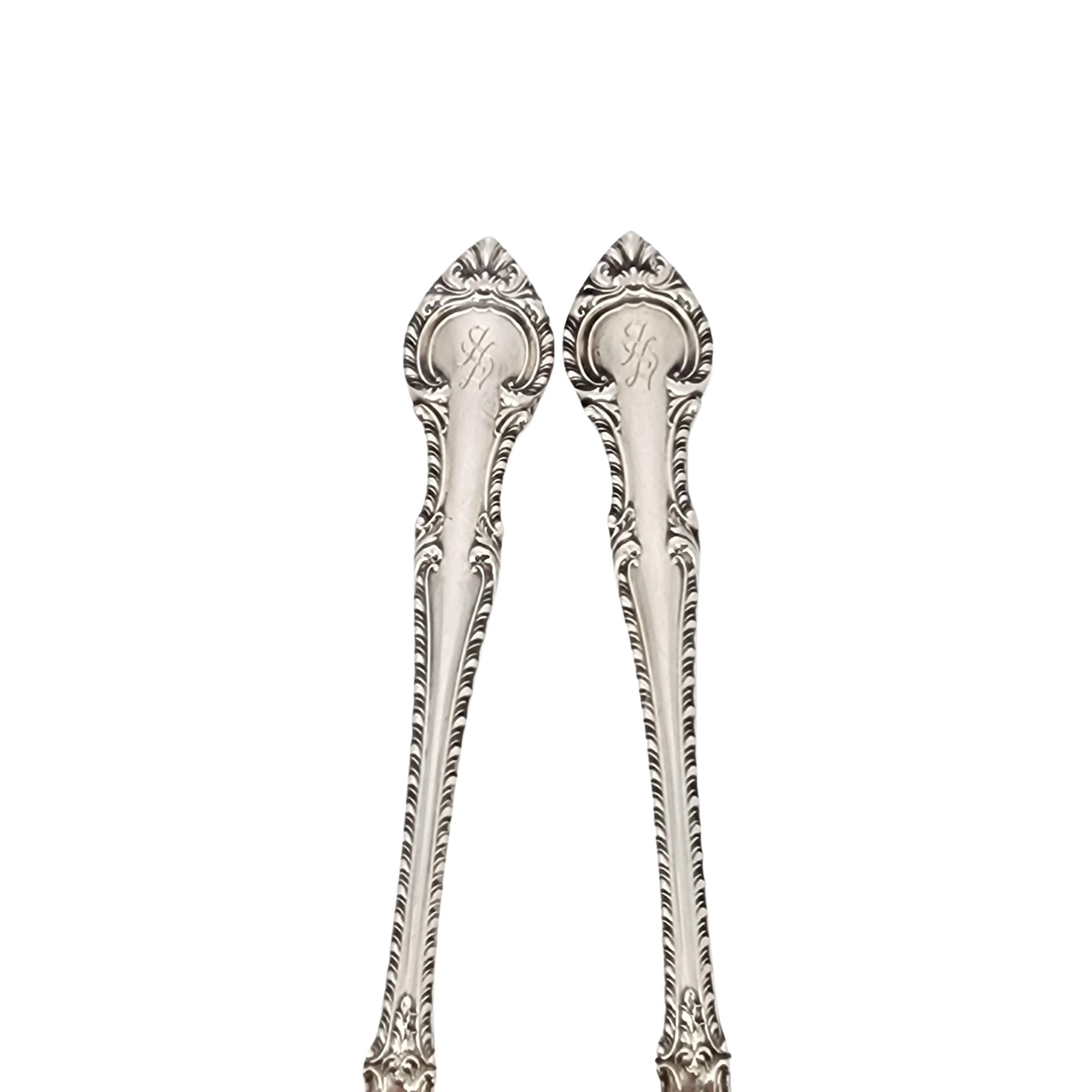 Femenino o masculino Juego de 2 cucharillas Gorham English Gadroon de plata de ley con monótono #18250 en venta
