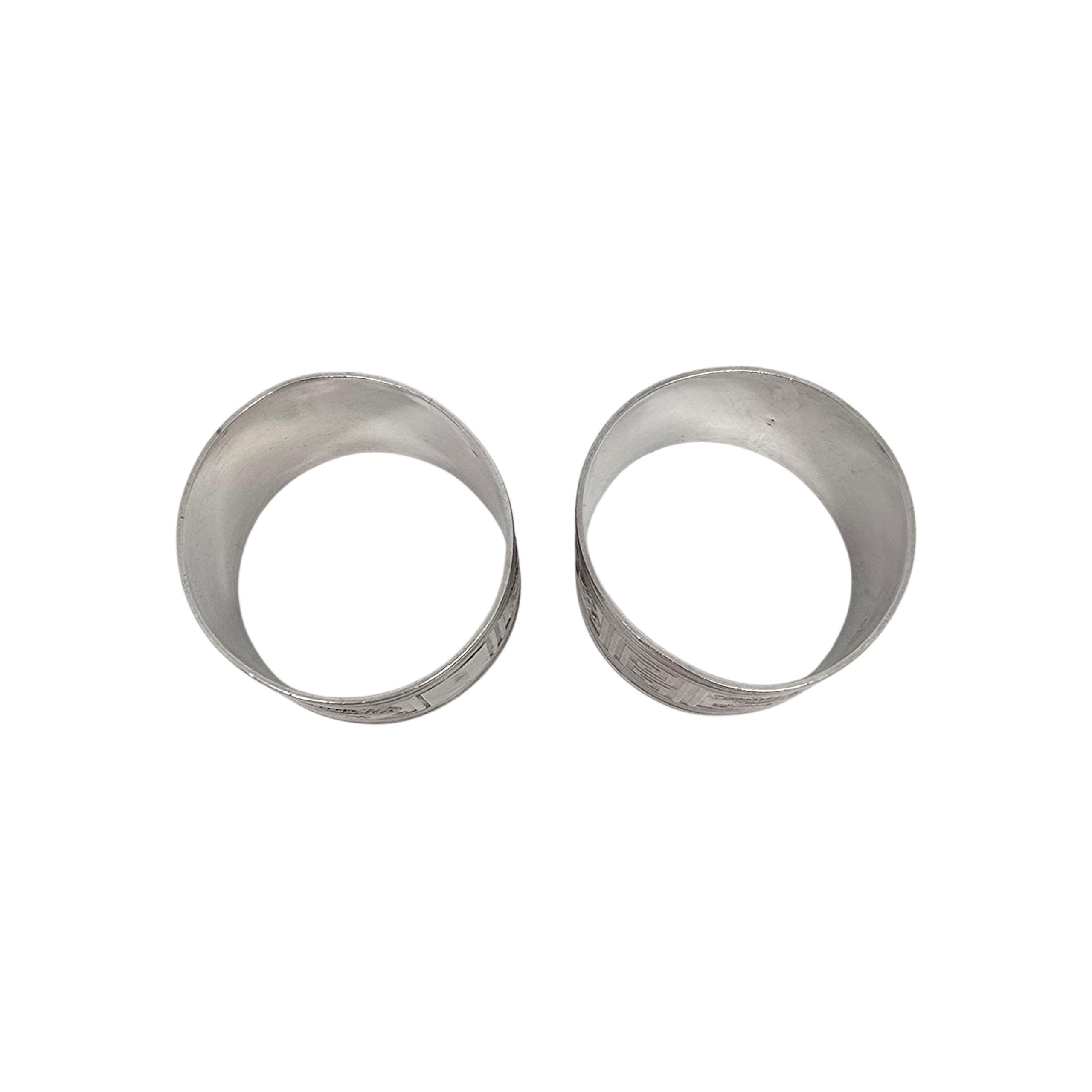 Satz von 2 Gorham Mythologische Kreaturen Sterling Silber Serviettenringe w/Engr 22990 im Angebot 2