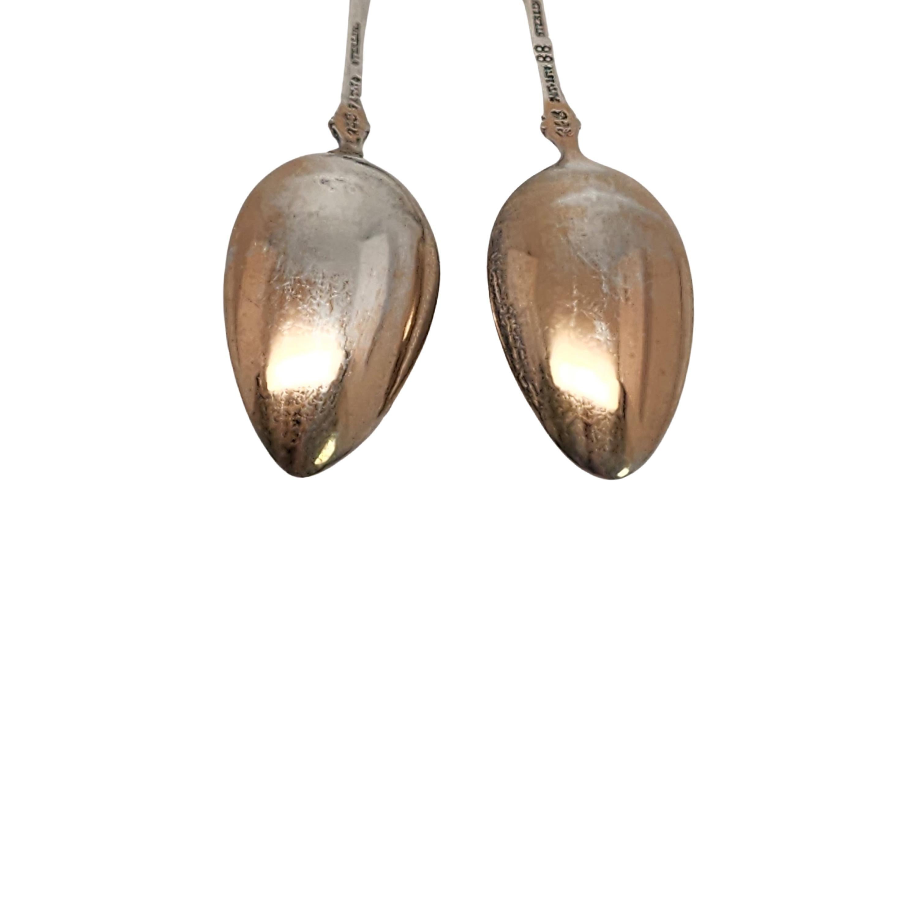 Set of 2 Gorham Sterling Silver Lily 1870 Gold Wash Bowl Demitasse Spoons #15826 For Sale 2