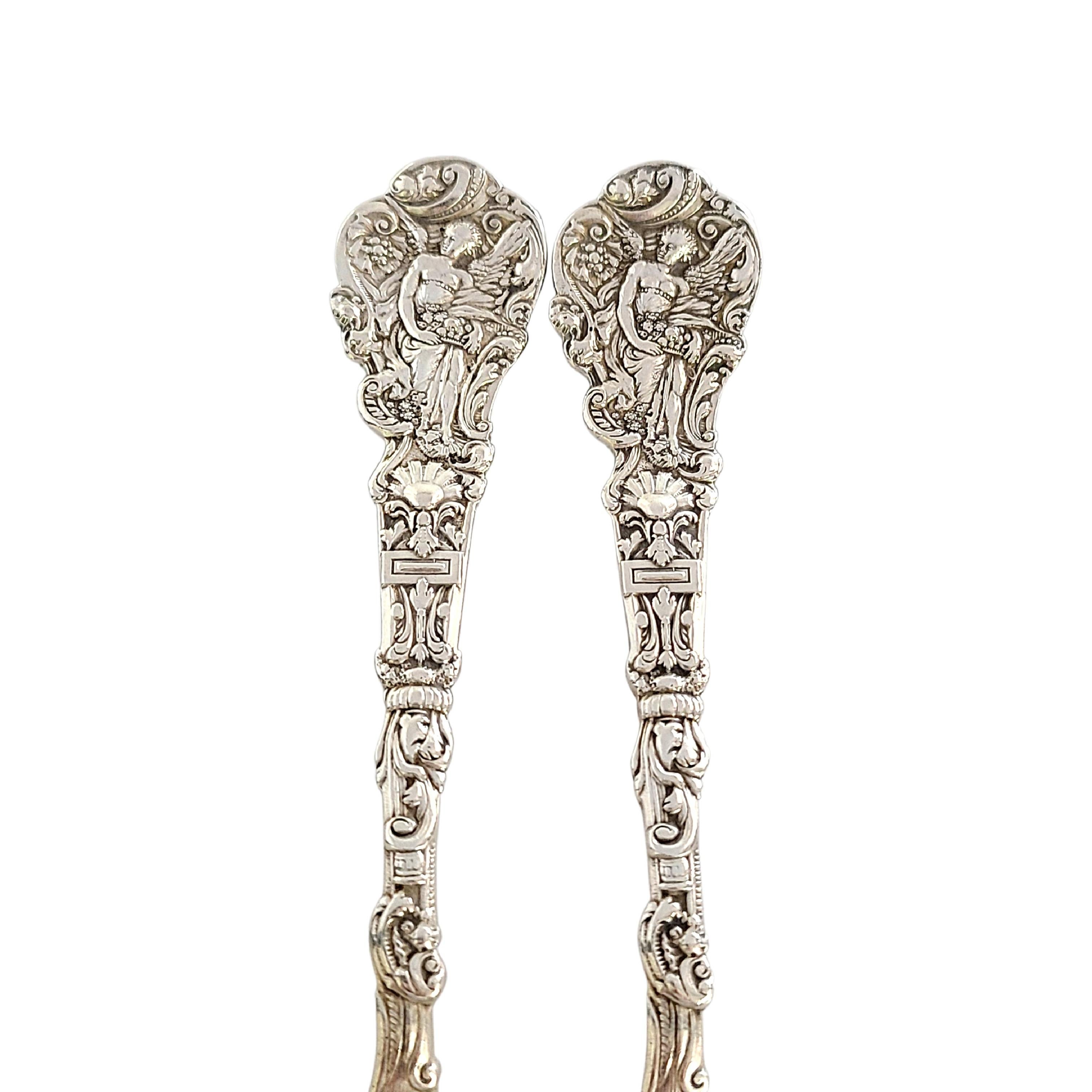 da uomo o donna Set di 2 forchette da pranzo Gorham Versailles in argento 925 con incisione in vendita
