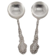 Set di 2 cucchiai da brodo per zuppa Gorham Versailles in argento 925