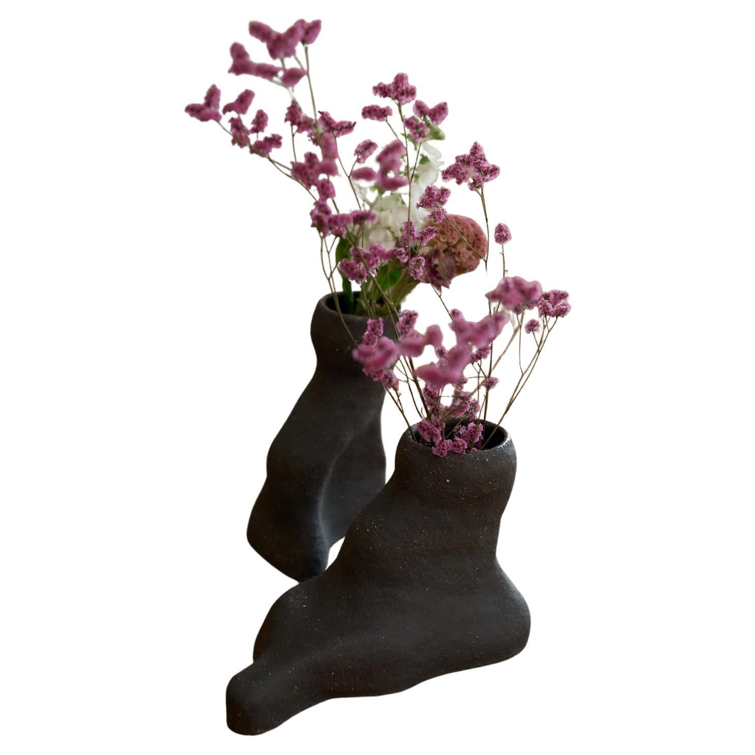 Set aus 2 Granit-Duo-Vasen von Sophie Parachey im Angebot