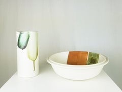 Ensemble de 2 vases et bols en céramique Gres de Hiao Chin pour l'Atelier Franco Pozzi, 1970
