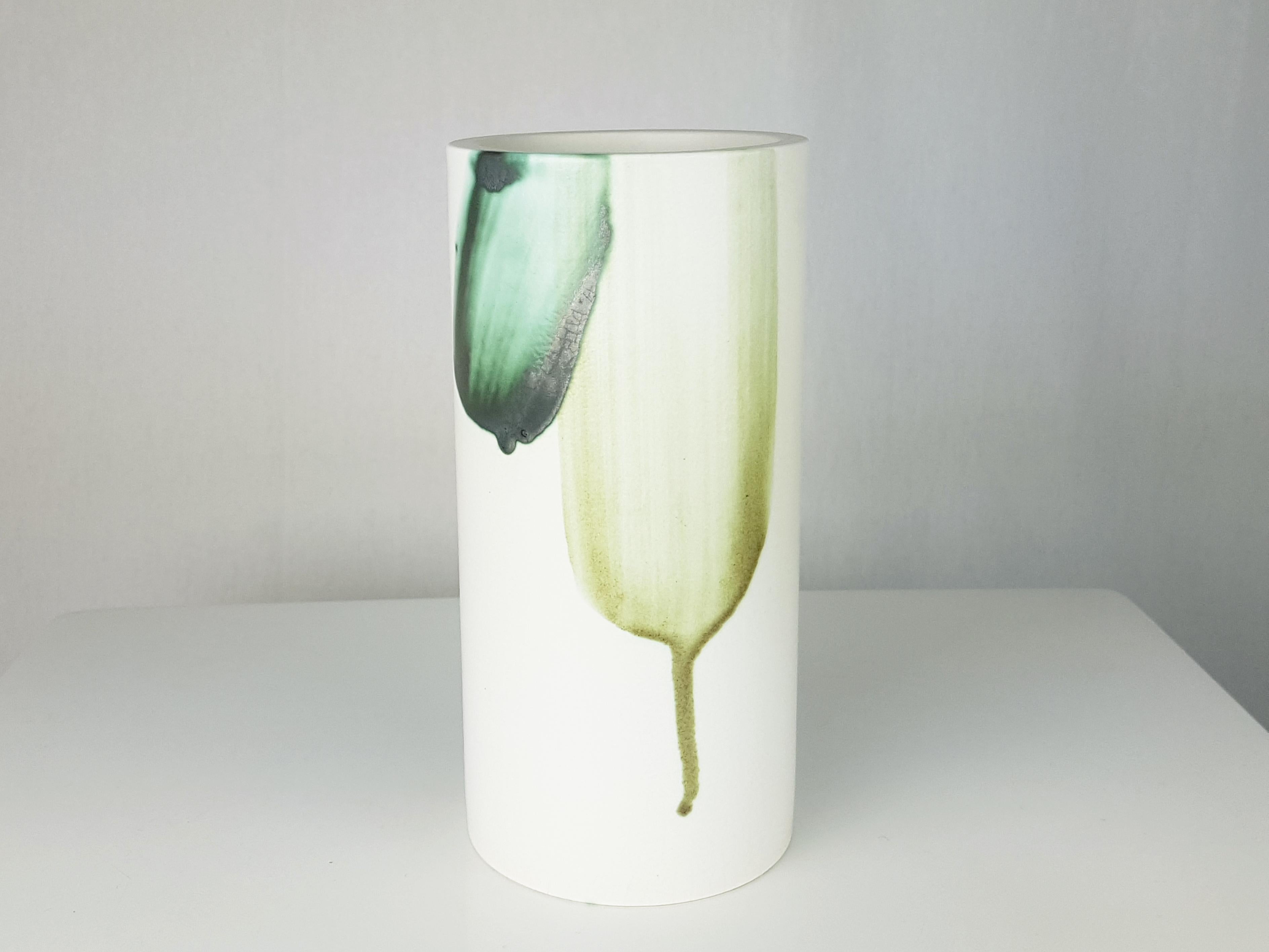 Postmoderne Ensemble de 2 vases et bols en céramique Gres de Hiao Chin pour l'Atelier Franco Pozzi, 1970 en vente