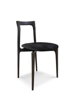 Set di 2 sedie da pranzo grigie di Collector