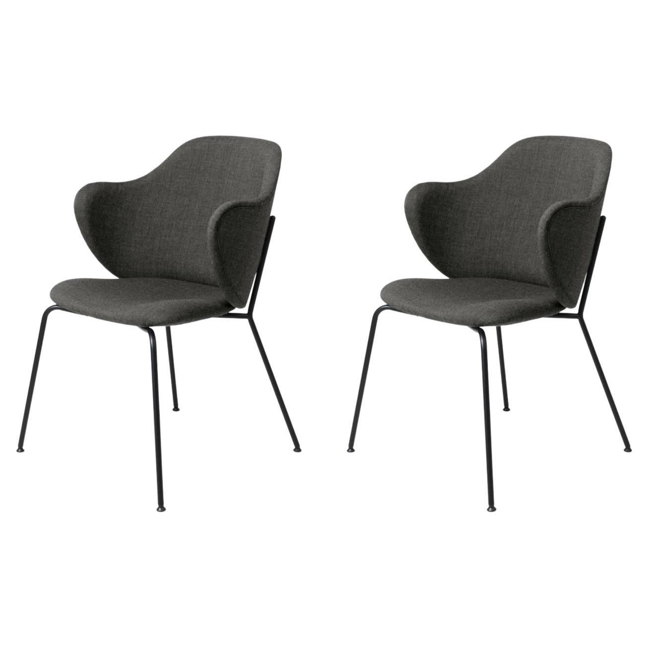 Set of 2 Grey Remix Lassen Chairs by Lassen