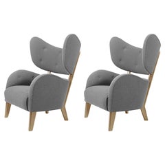 Ensemble de 2 chaises longues Sahco Zero en chêne naturel gris « My Own Chair » par Lassen