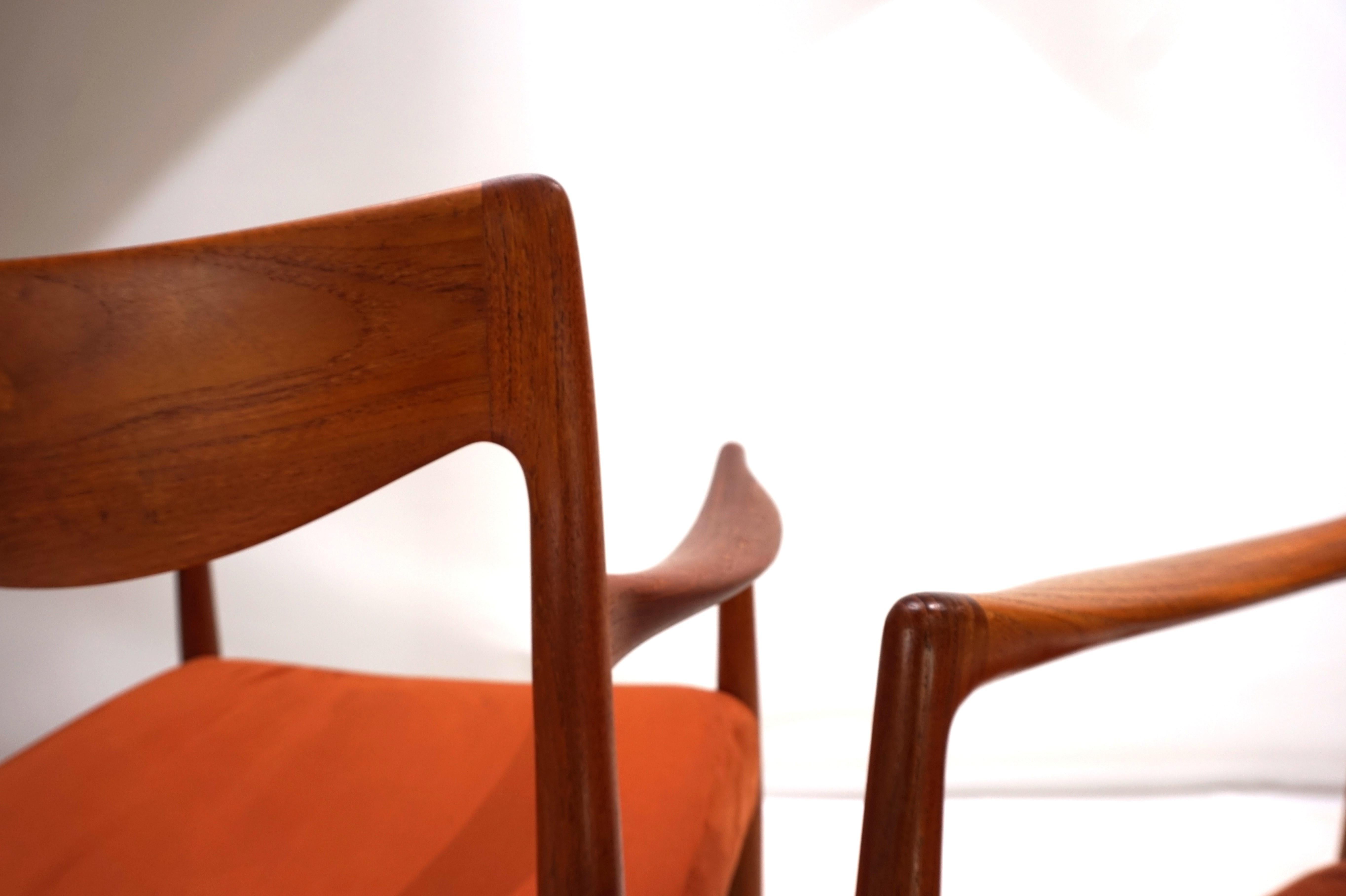 Set di 2 sedie in teak Gustav Bahus Bambi di Rolf Rastad & Adolf Relling, 1960 in vendita 3