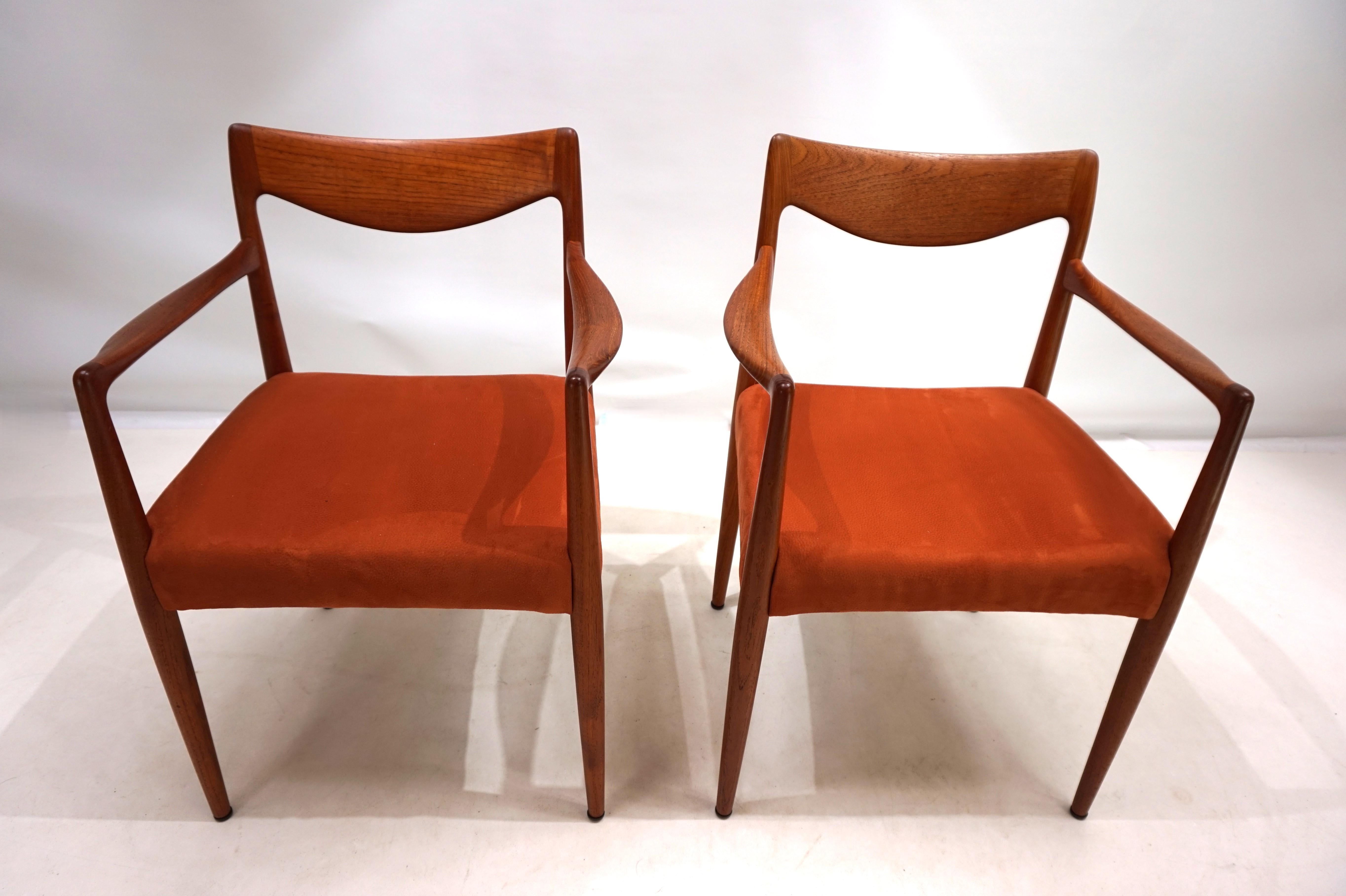 Set di 2 sedie in teak Gustav Bahus Bambi di Rolf Rastad & Adolf Relling, 1960 in vendita 4