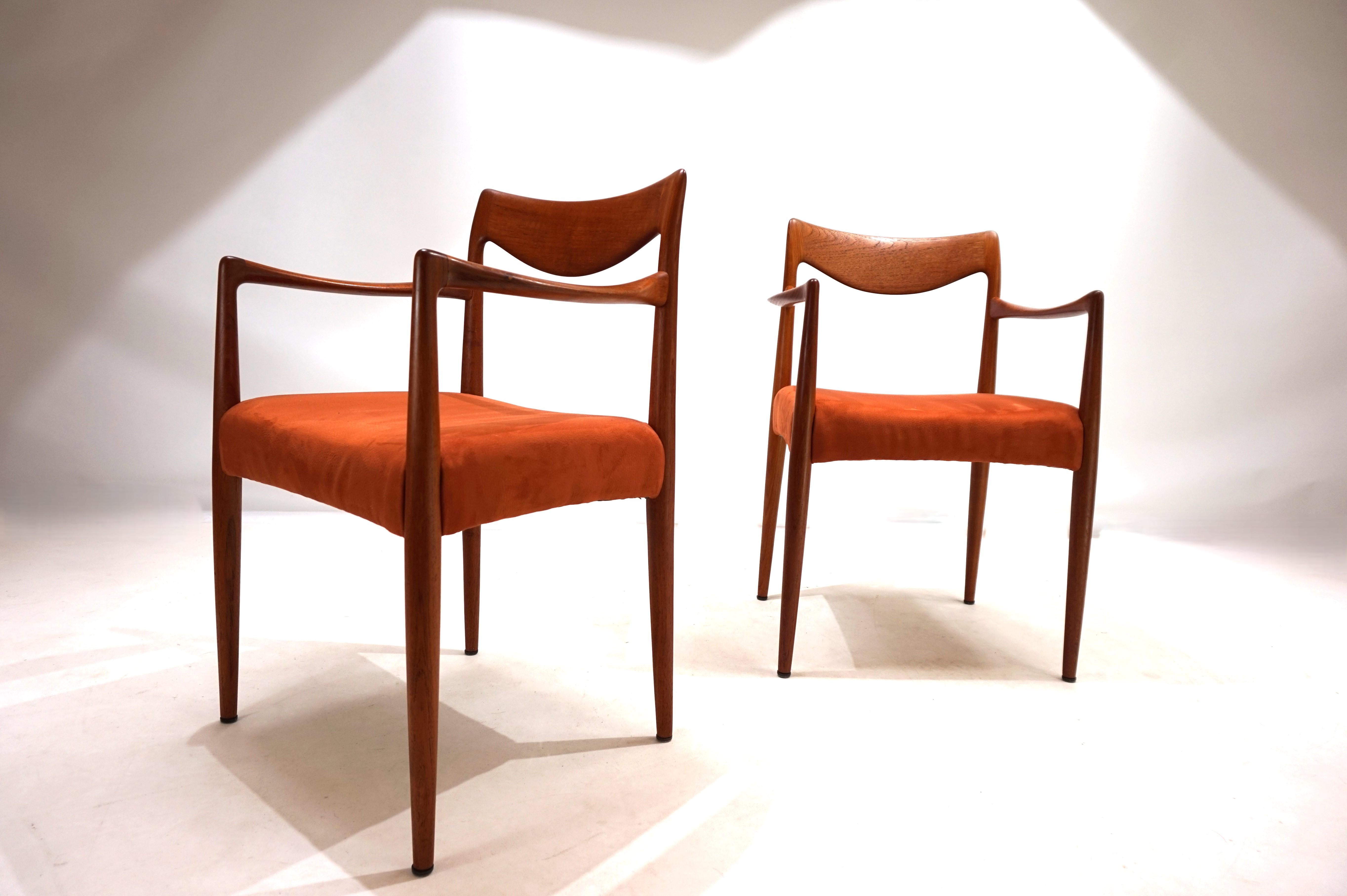 Set di 2 sedie in teak Gustav Bahus Bambi di Rolf Rastad & Adolf Relling, 1960 in vendita 5