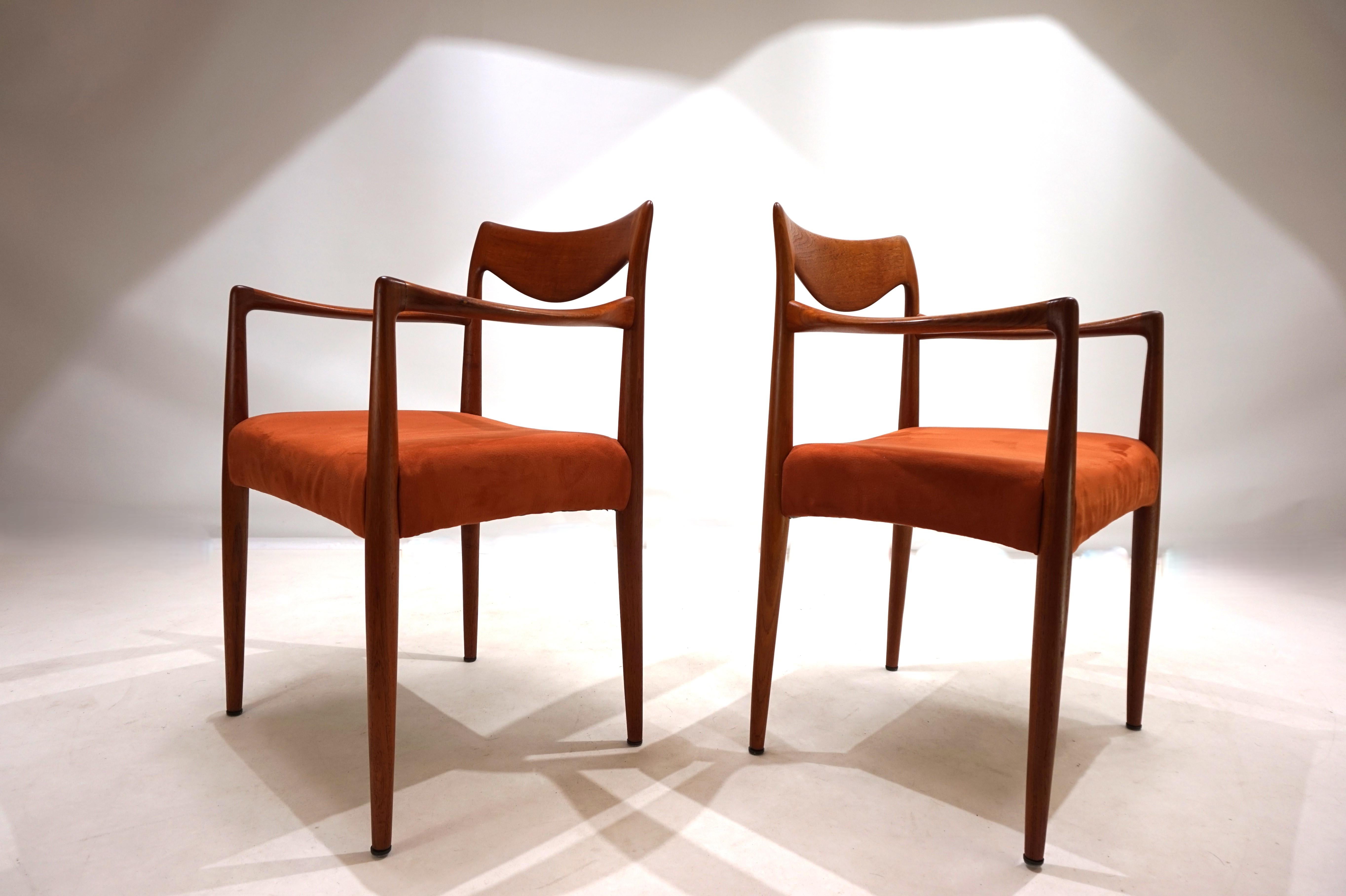 Set di 2 sedie in teak Gustav Bahus Bambi di Rolf Rastad & Adolf Relling, 1960 in vendita 6