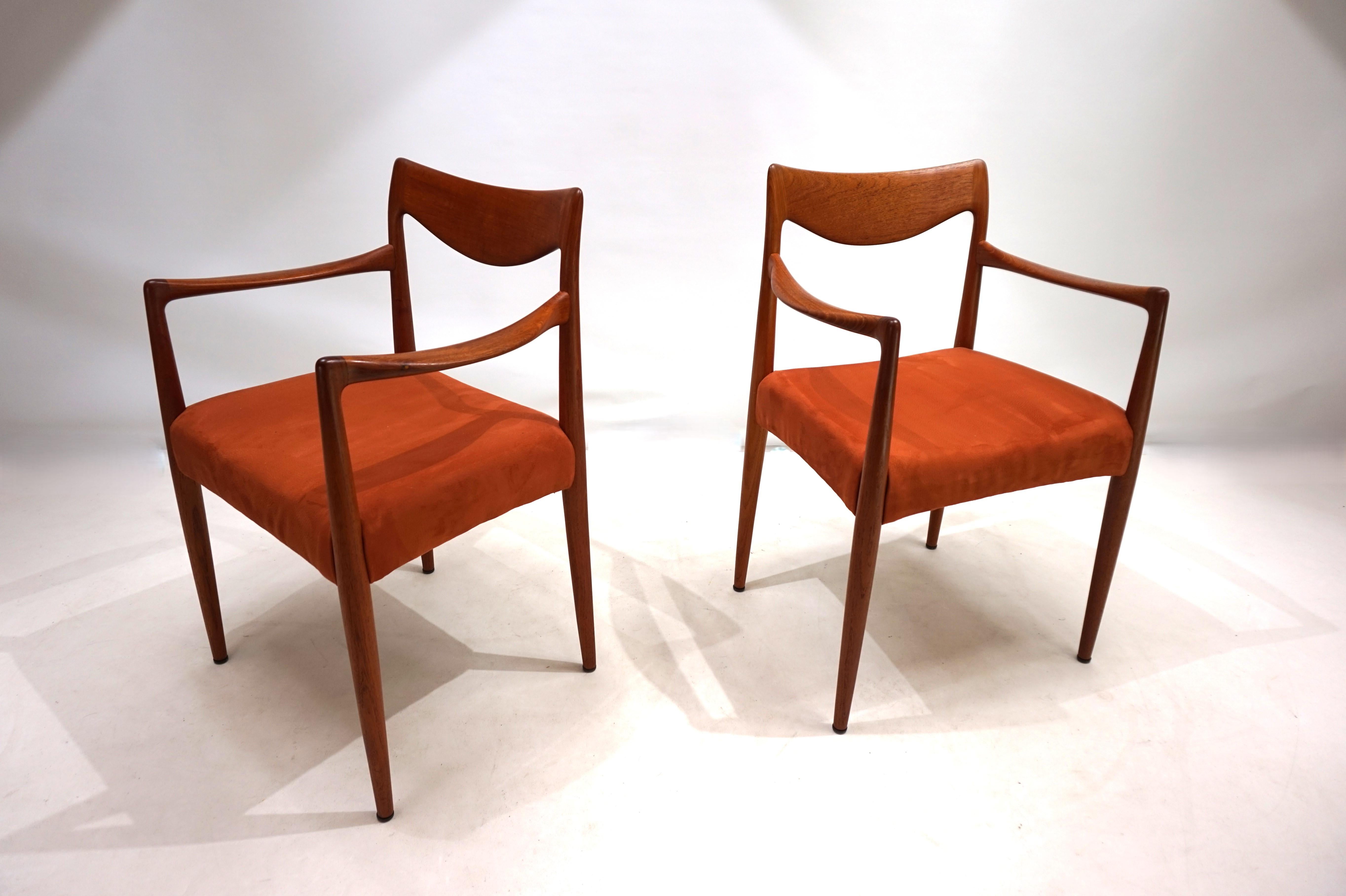 Set di 2 sedie in teak Gustav Bahus Bambi di Rolf Rastad & Adolf Relling, 1960 in vendita 8