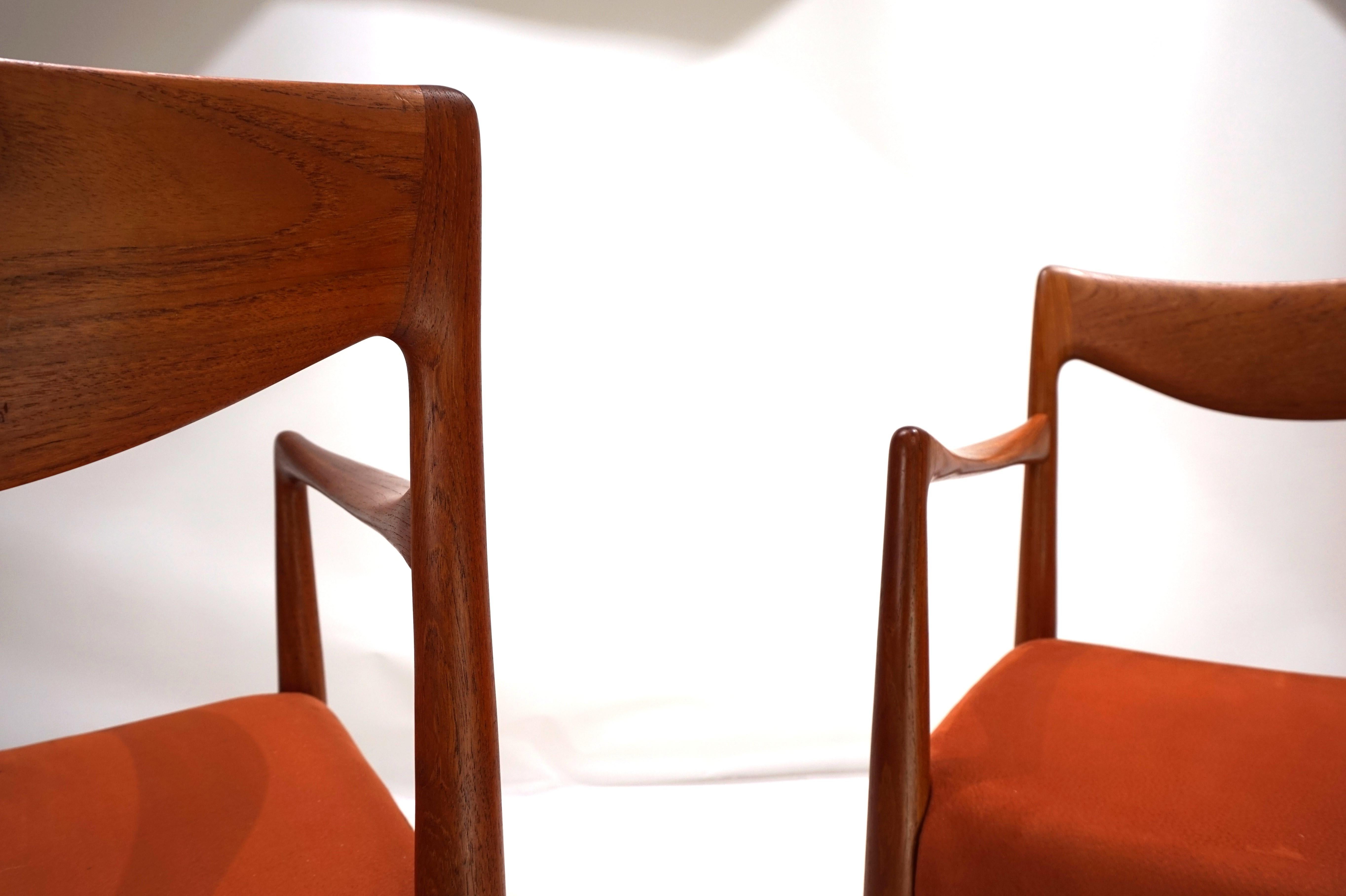 Set di 2 sedie in teak Gustav Bahus Bambi di Rolf Rastad & Adolf Relling, 1960 in vendita 11