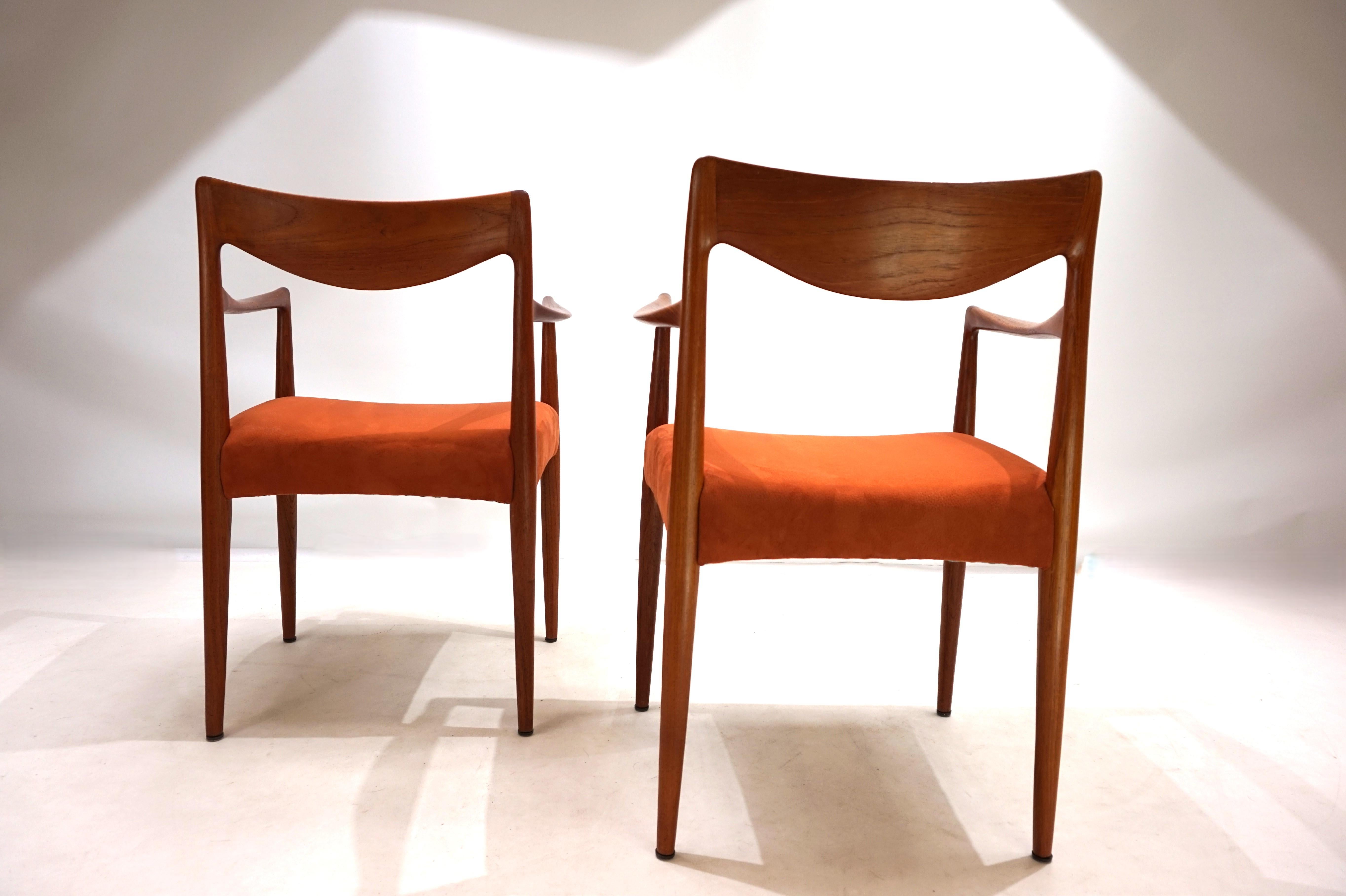 Set di 2 sedie in teak Gustav Bahus Bambi di Rolf Rastad & Adolf Relling, 1960 in vendita 1