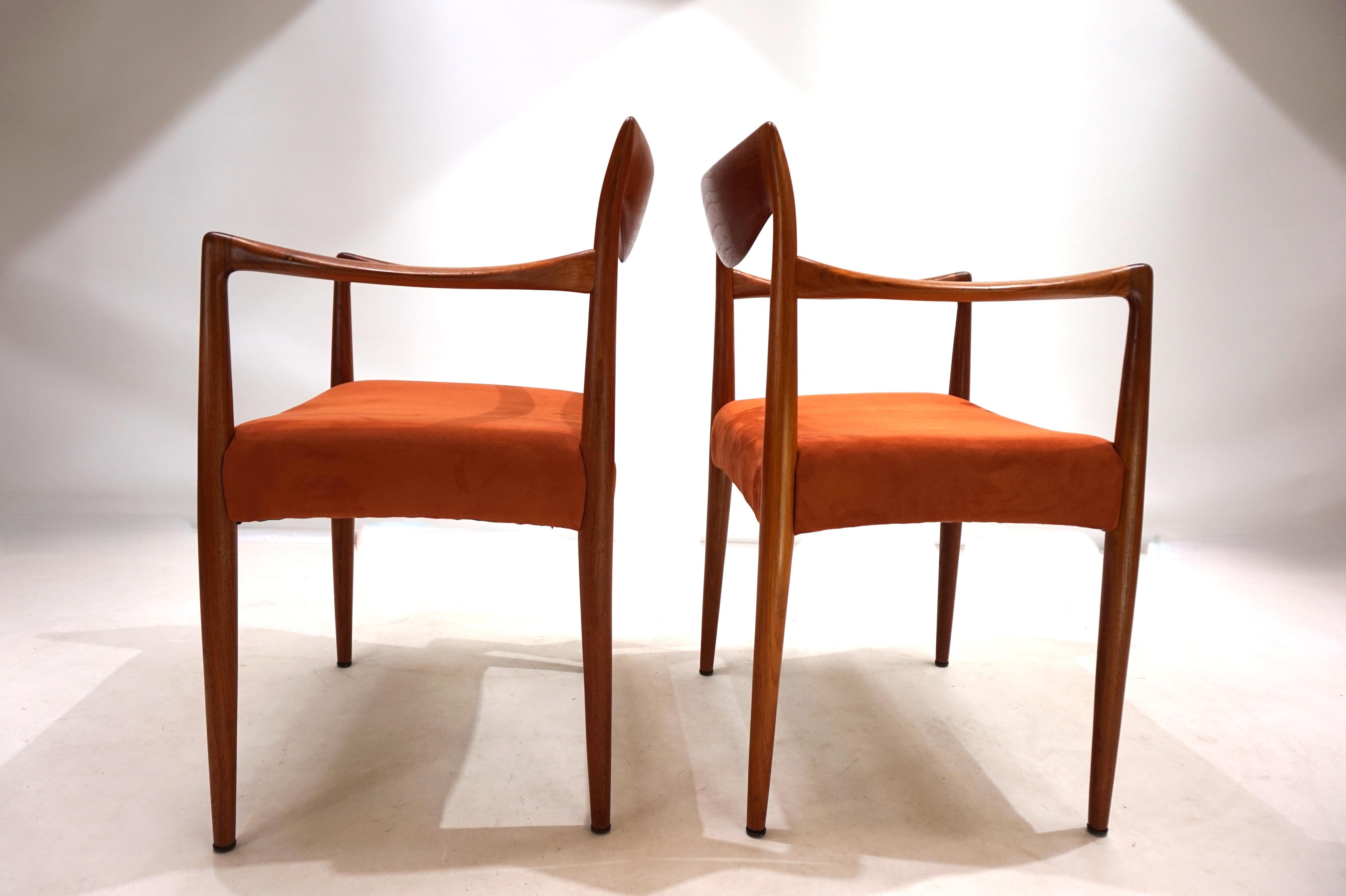 Set di 2 sedie in teak Gustav Bahus Bambi di Rolf Rastad & Adolf Relling, 1960 in vendita 2