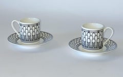 Set di 2 tazze e piattini da caffè espresso H. H. Deco