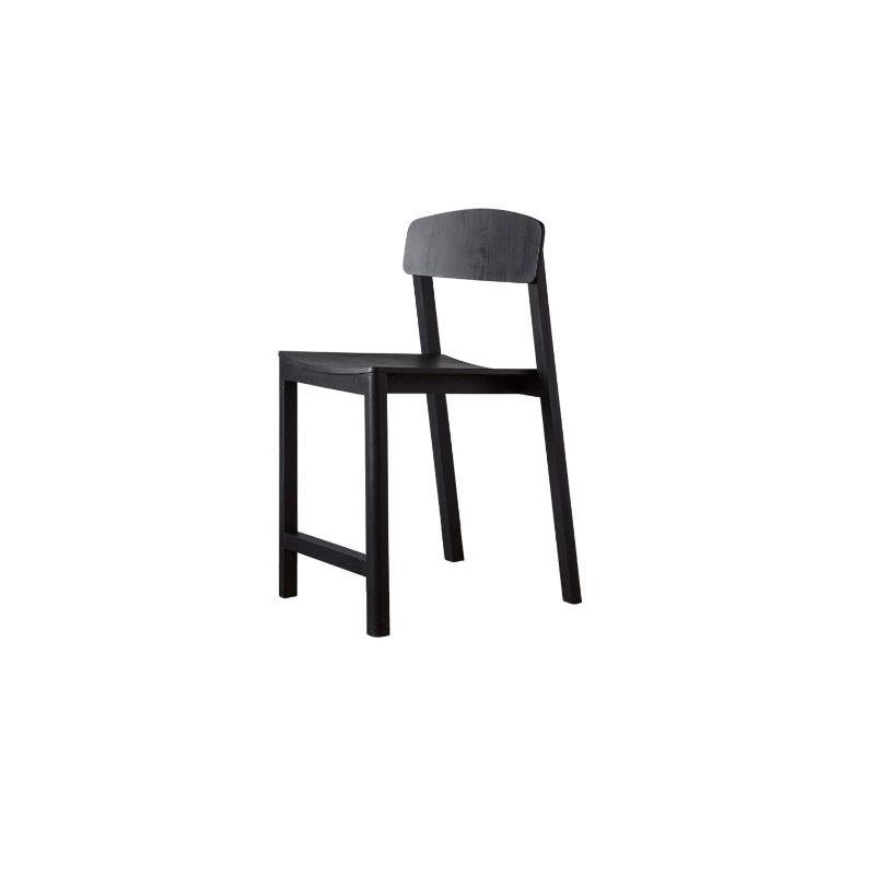 Set of 2, Halikko bar chairs, tall by Made By Choice
Dimensions: 47 x 46 x 107 cm
Materials: Solid oak
 Standard finishes: Natural wood / painted black.

Also available: Upholstery in fabric or std. Fabric (Category 1 & 2), custom color or