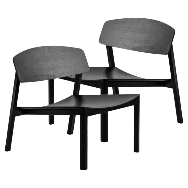 Set of 2, Halikko Launge, Black by Made by Choice For Sale