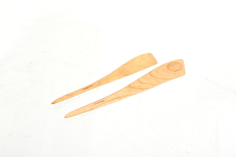 Set of 2 HandCrafted Cooking Spatula by Hokuto Sekine, Japan 2021 For