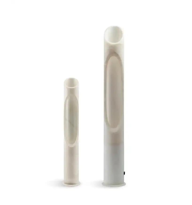Satz von 2 handgefertigten Armonia-Lampen aus schwarzem Nero Marquinia-Marmor, Jacopo Simonetti im Angebot 9