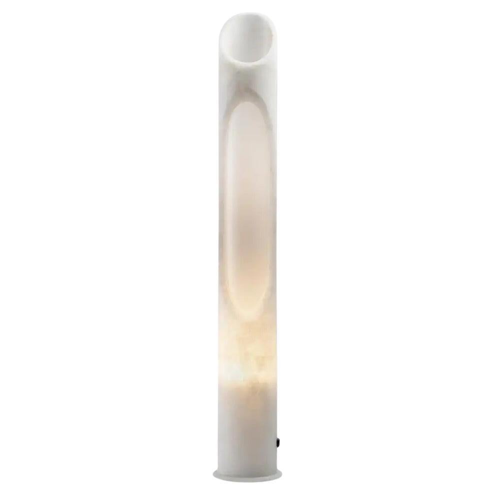 2er-Set Handgefertigtes Weißes Milchiges Onice Bianco Onyx Armonia Lampe Jacopo Simonetti im Angebot 5