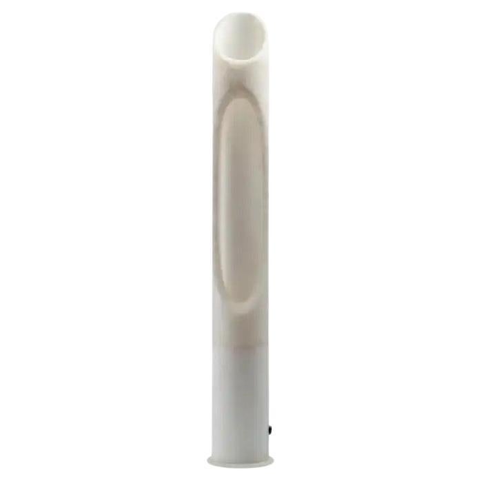 2er-Set Handgefertigtes Weißes Milchiges Onice Bianco Onyx Armonia Lampe Jacopo Simonetti im Angebot 6