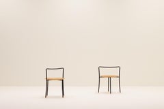 Set of 2 Handle Side Tables, 80’s