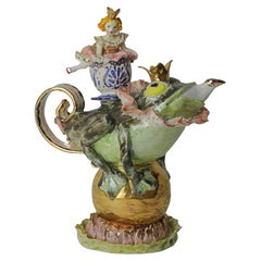 Ensemble de 2 théières faites à la main, PRIX DE LIQUIDATION ET DRAGON