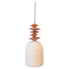 2er-Set Handskulptur-Hängeleuchten aus Keramik - Studio Wild Orange