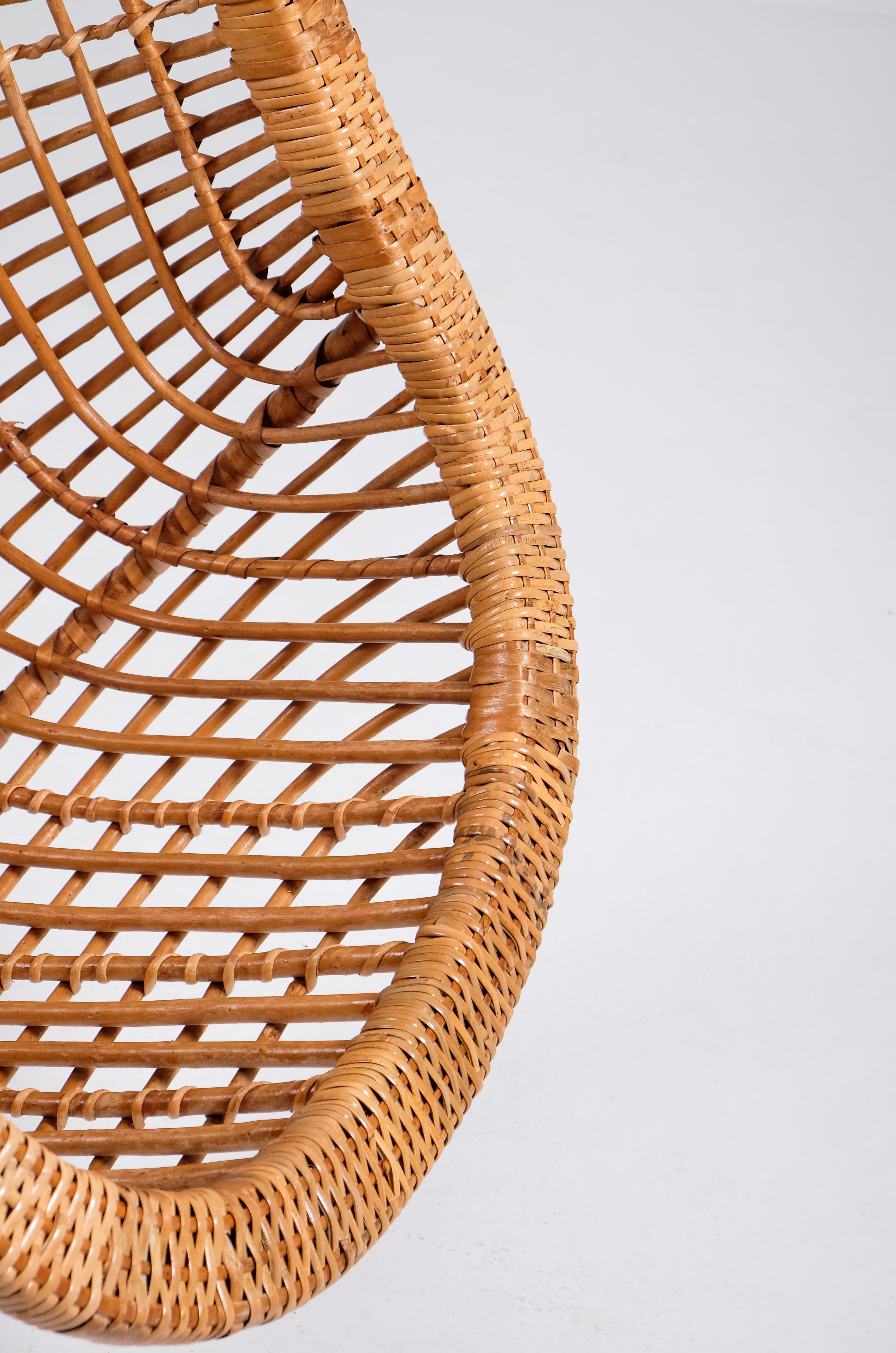 Scandinavian Modern Set of 2 hanging chairs, Brazil, 1960s