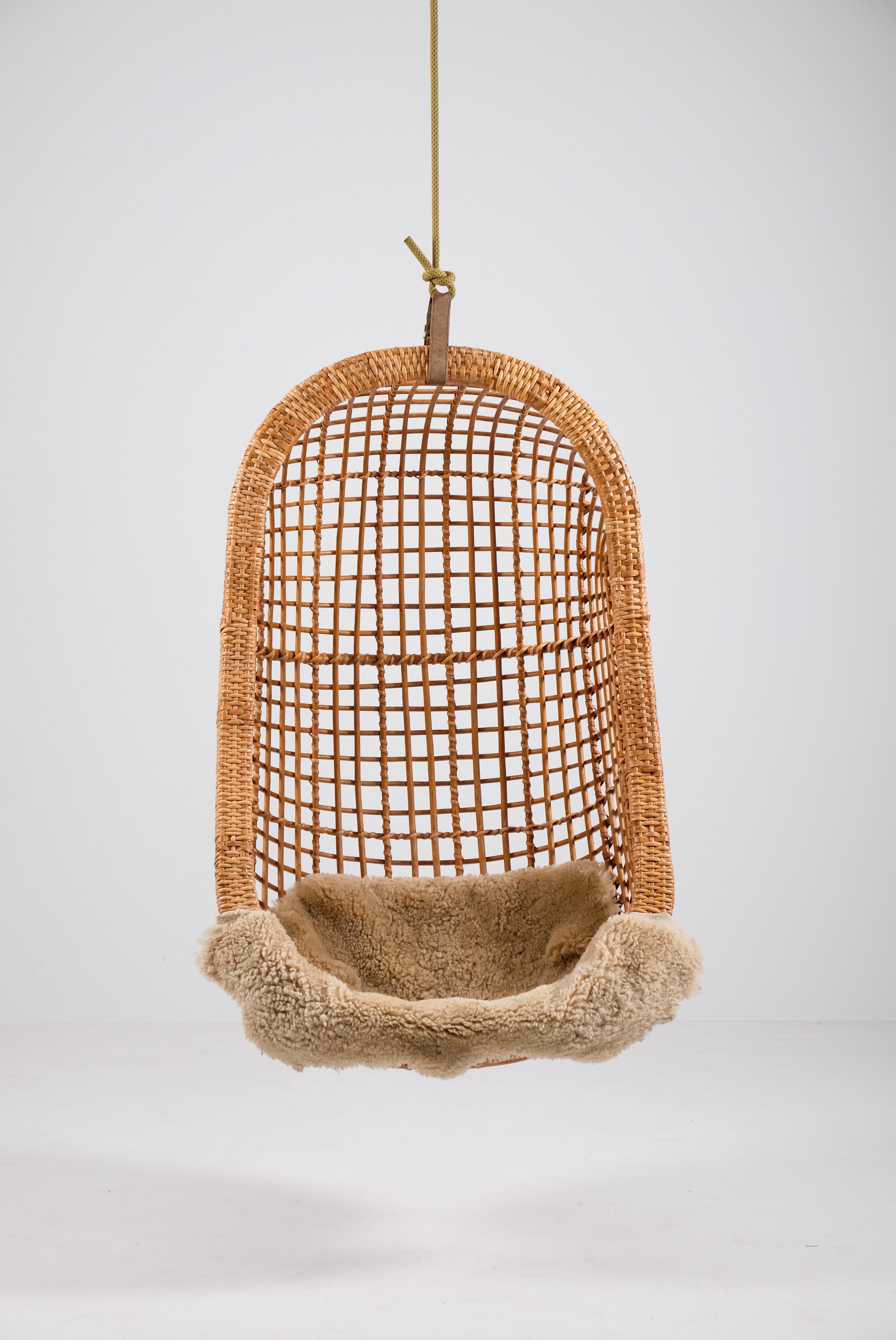 Set of 2 hanging chairs, Brazil, 1960s 1
