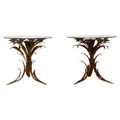 SET of 2 Hans Kögl "Florentine"  Hollywood Regency side coffee or bedside tables