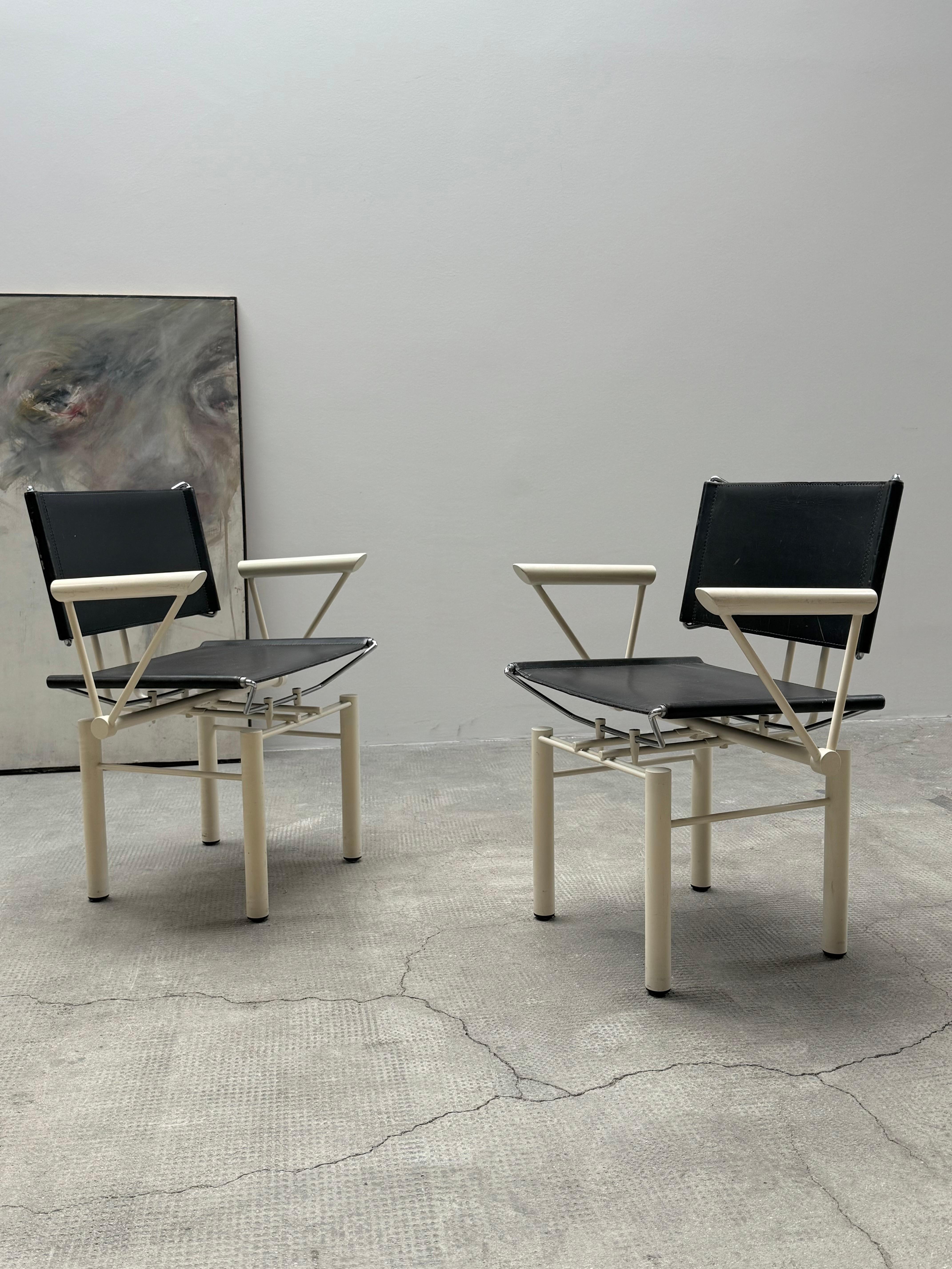 Fantastisches und sehr seltenes Stuhlpaar von Hans Ullrich Bitsch für Kusch & Co. Sessel 