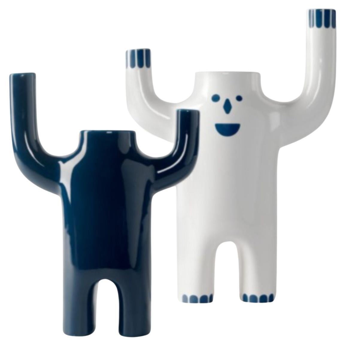 Set of 2 Happy Susto Large Vases by Jaime Hayon