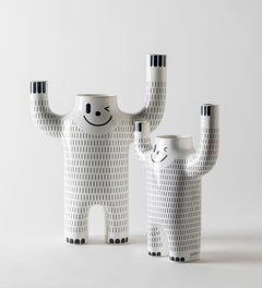 Set of 2 Happy Yeti Vases by Jaime Hayon