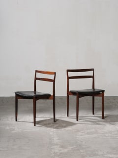 Juego de 2 sillas de comedor Harry Østergaard Model 61, Randers Møbelfabrik, Dinamarca