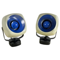 Set Of 2 Harveiluce Space Age 1970s Adjustable Spotlights Made in Italy