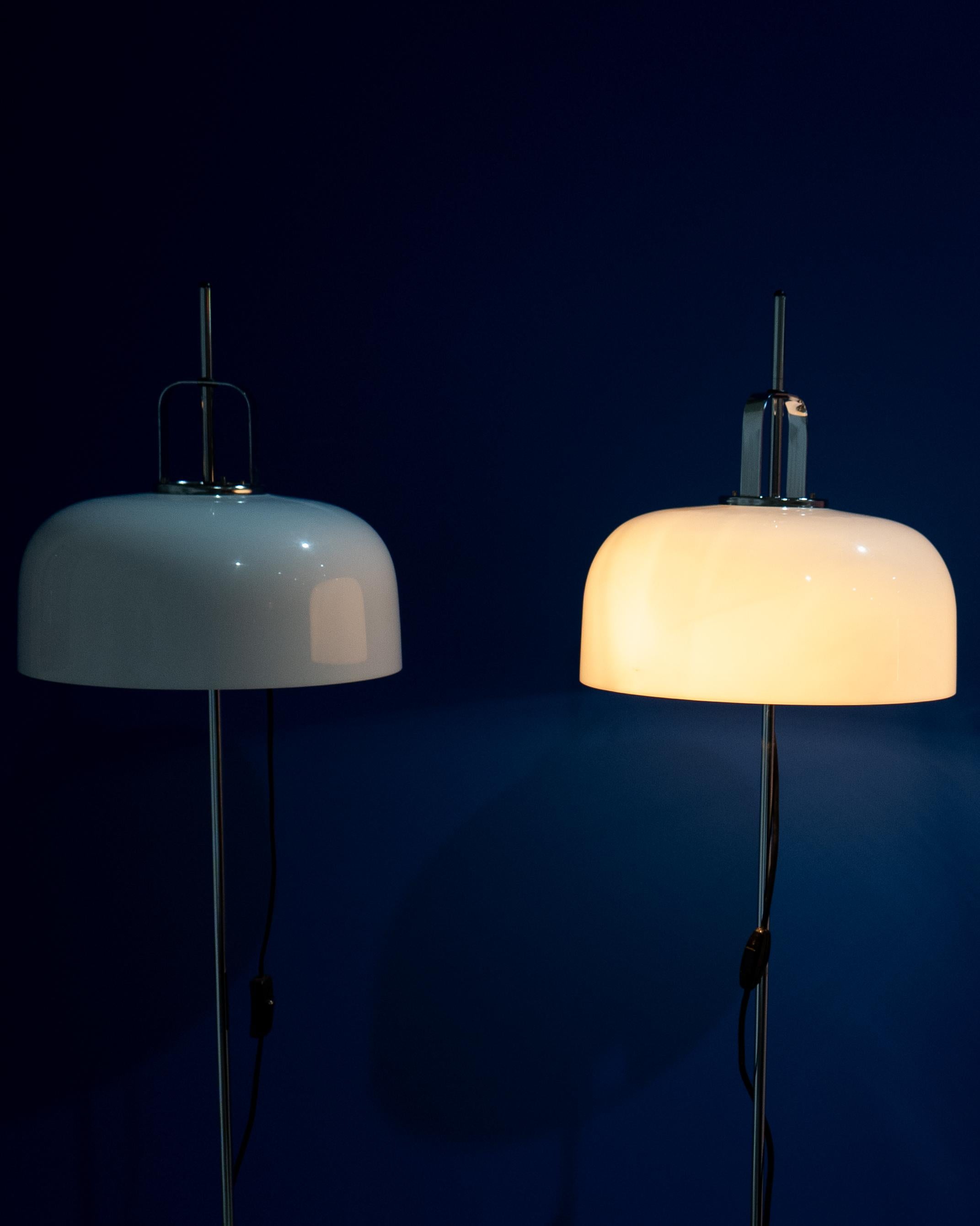 Set of 2 Harvey Guzzini Meblo Floor Lamps 70s For Sale 7