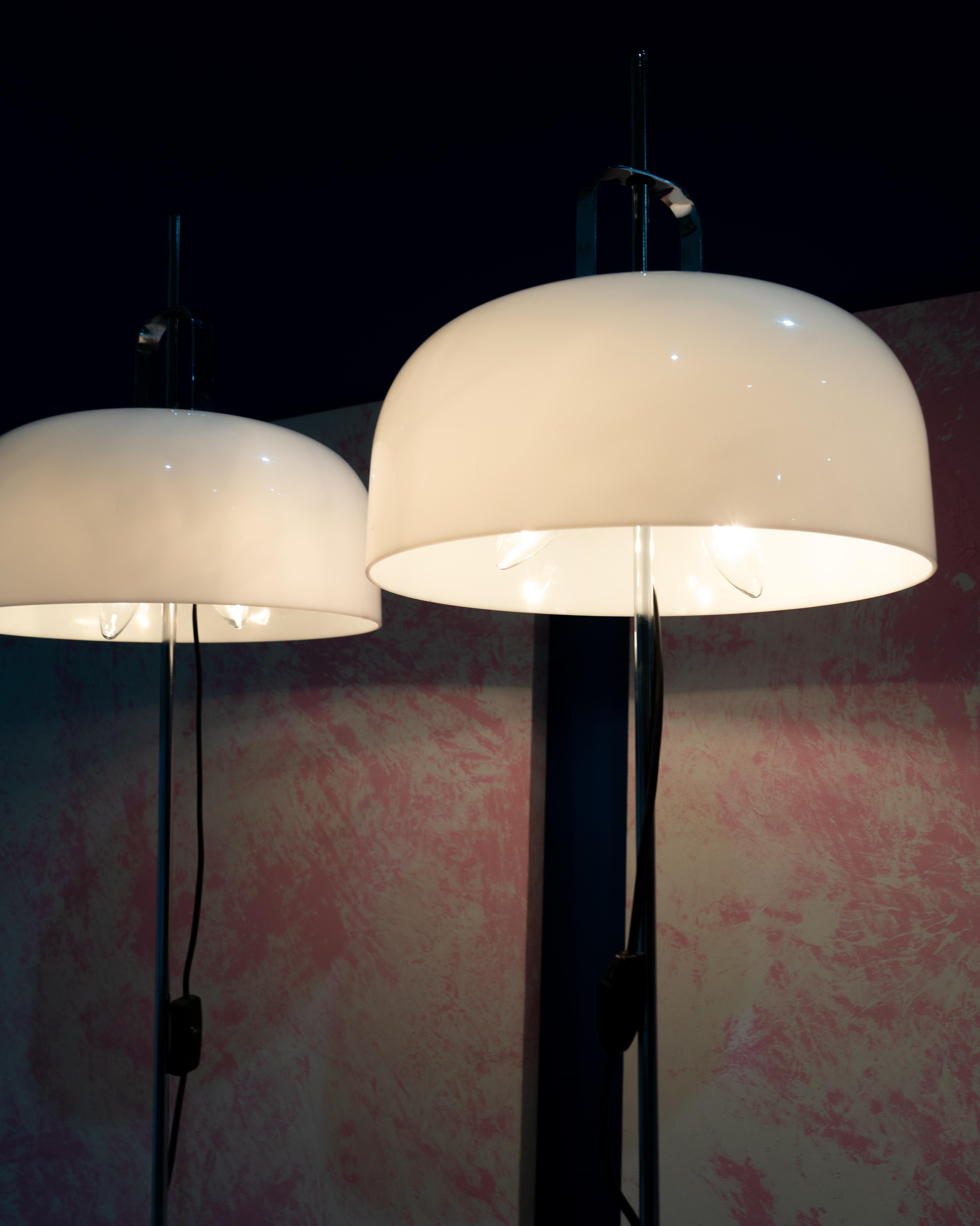 Set of 2 Harvey Guzzini Meblo Floor Lamps 70s For Sale 9