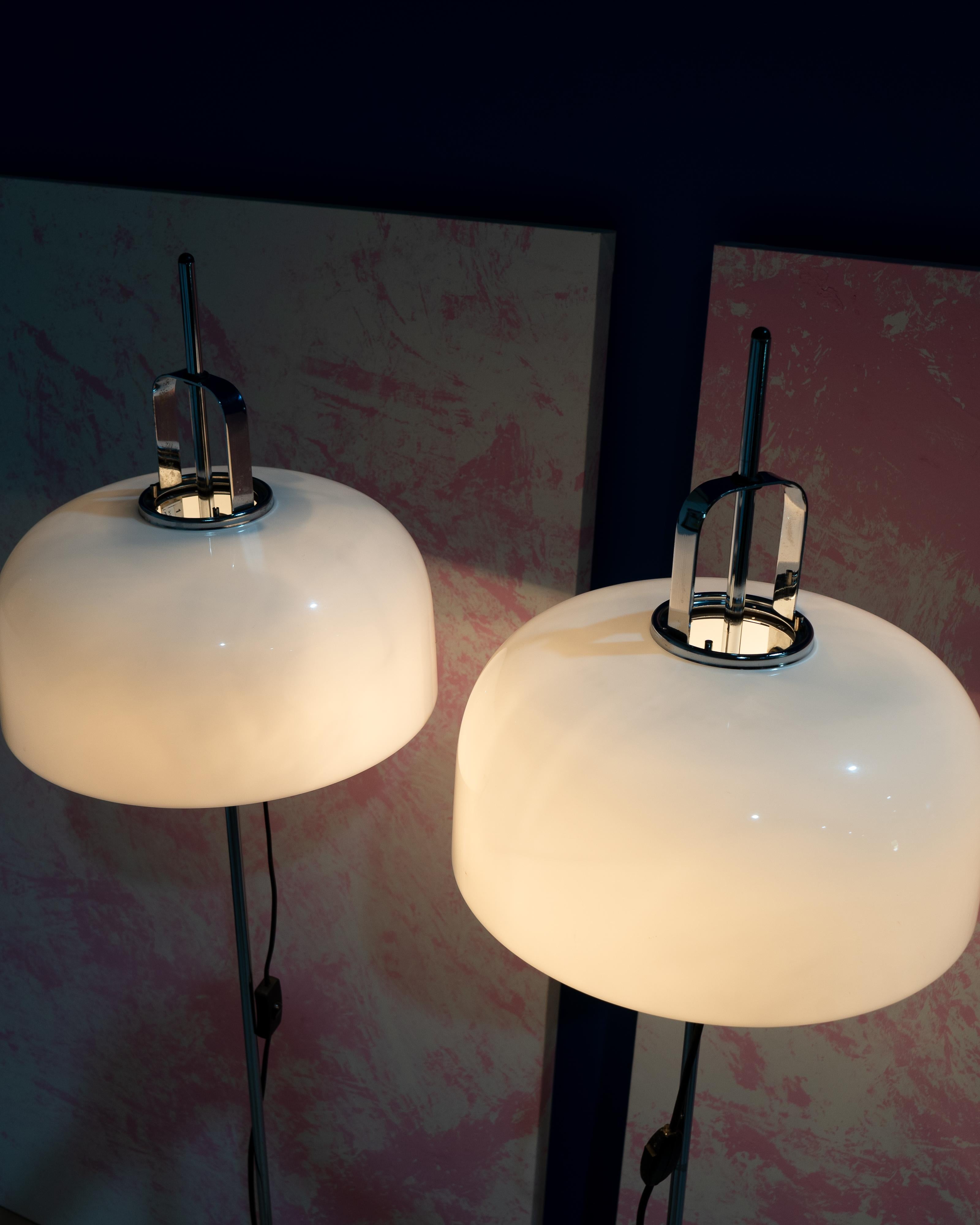 Set of 2 Harvey Guzzini Meblo Floor Lamps 70s For Sale 10