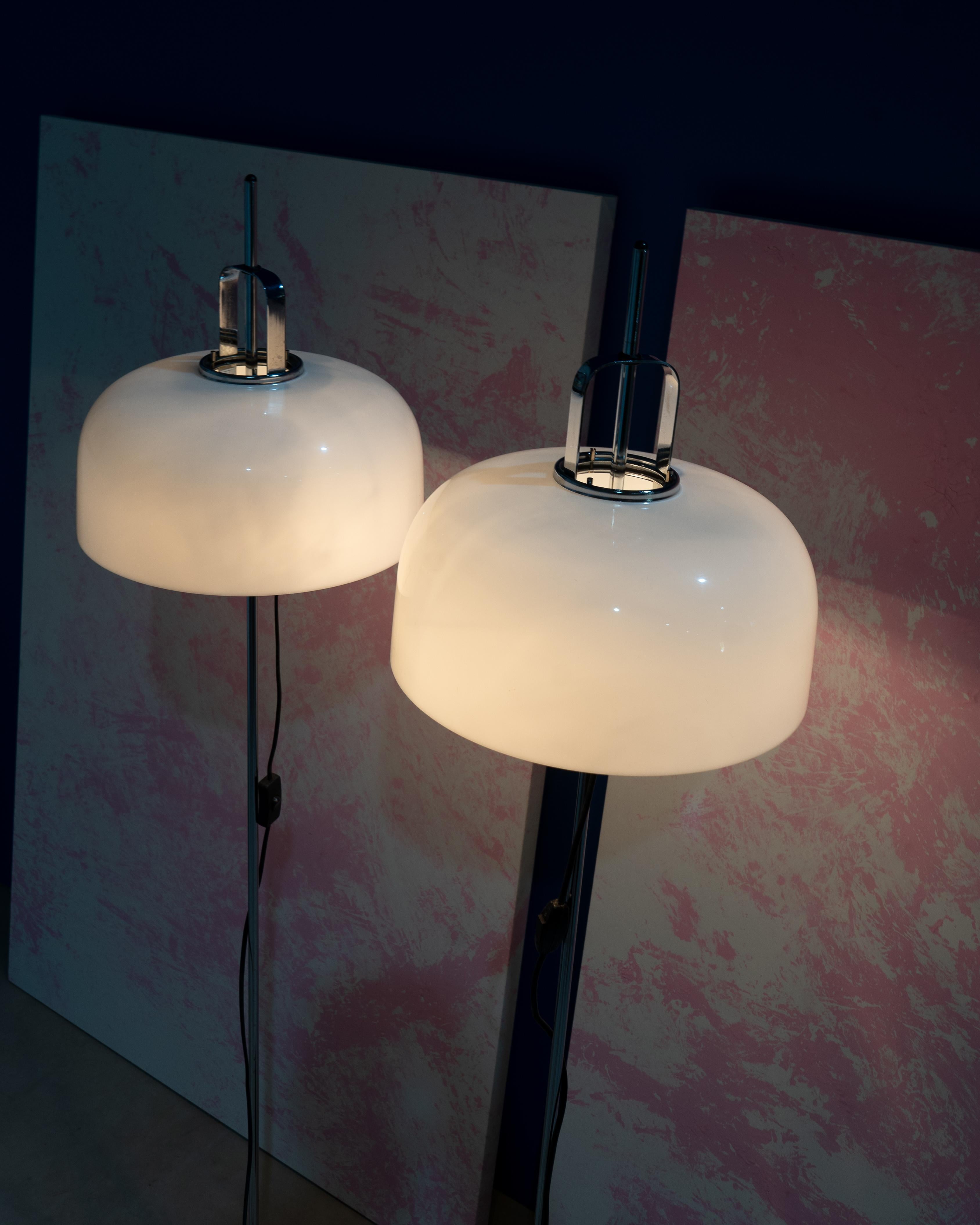 Set of 2 Harvey Guzzini Meblo Floor Lamps 70s For Sale 12