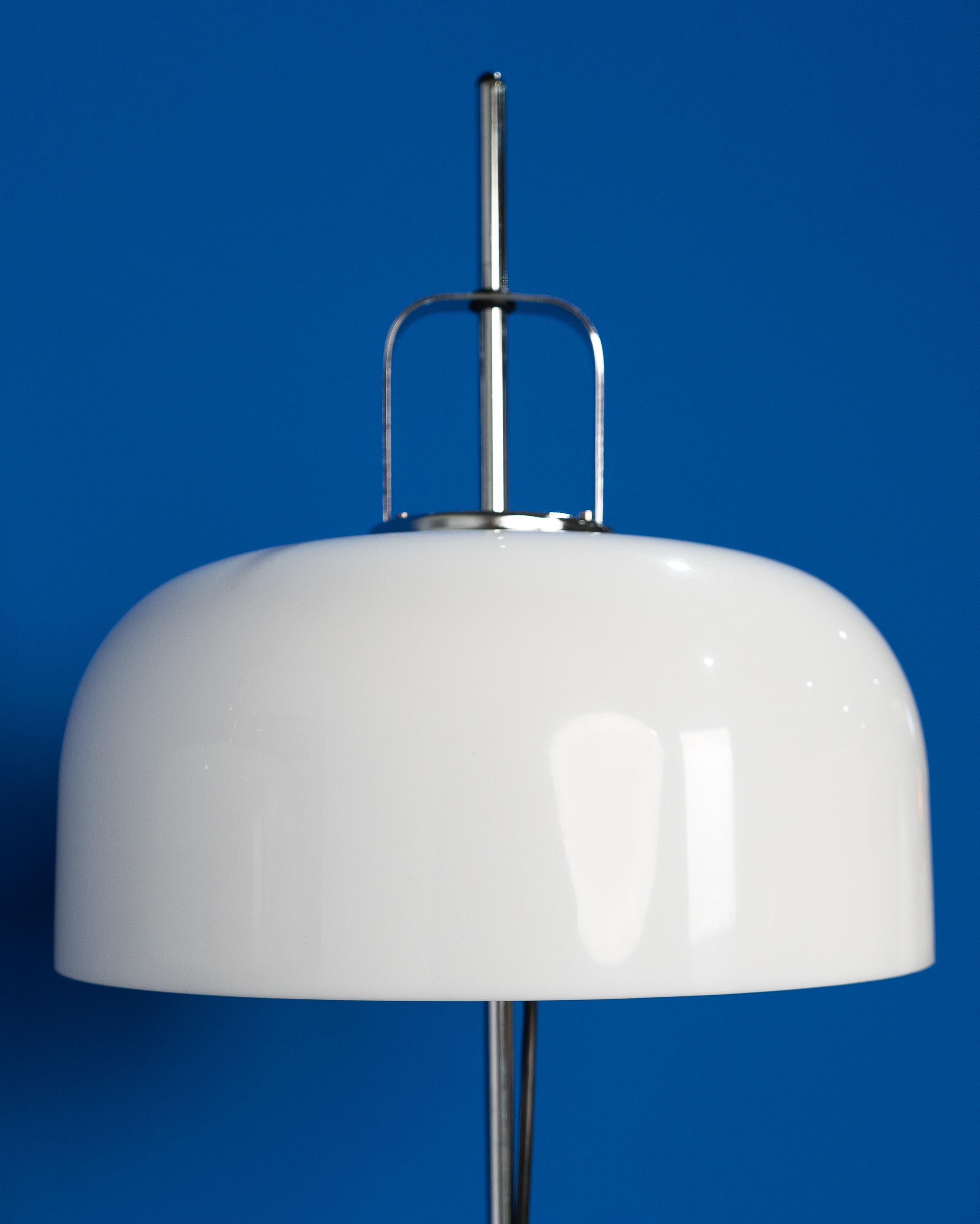 Late 20th Century Set of 2 Harvey Guzzini Meblo Floor Lamps 70s For Sale