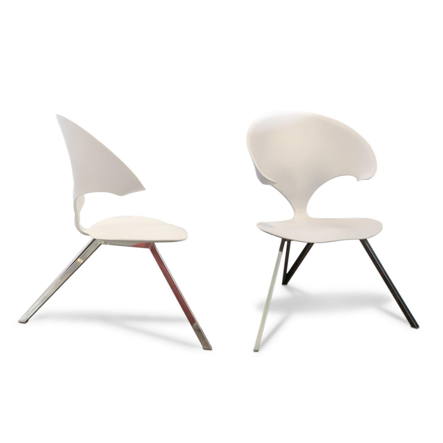 Set of Hedonê chairs by Mameluca
Material: corian, stainless steel
Dimensions: D 65 x W 85 x H 95 cm

The anatomical and physiological studies allowed the discovery that the clitoris was not only richer in nerve endings but also more