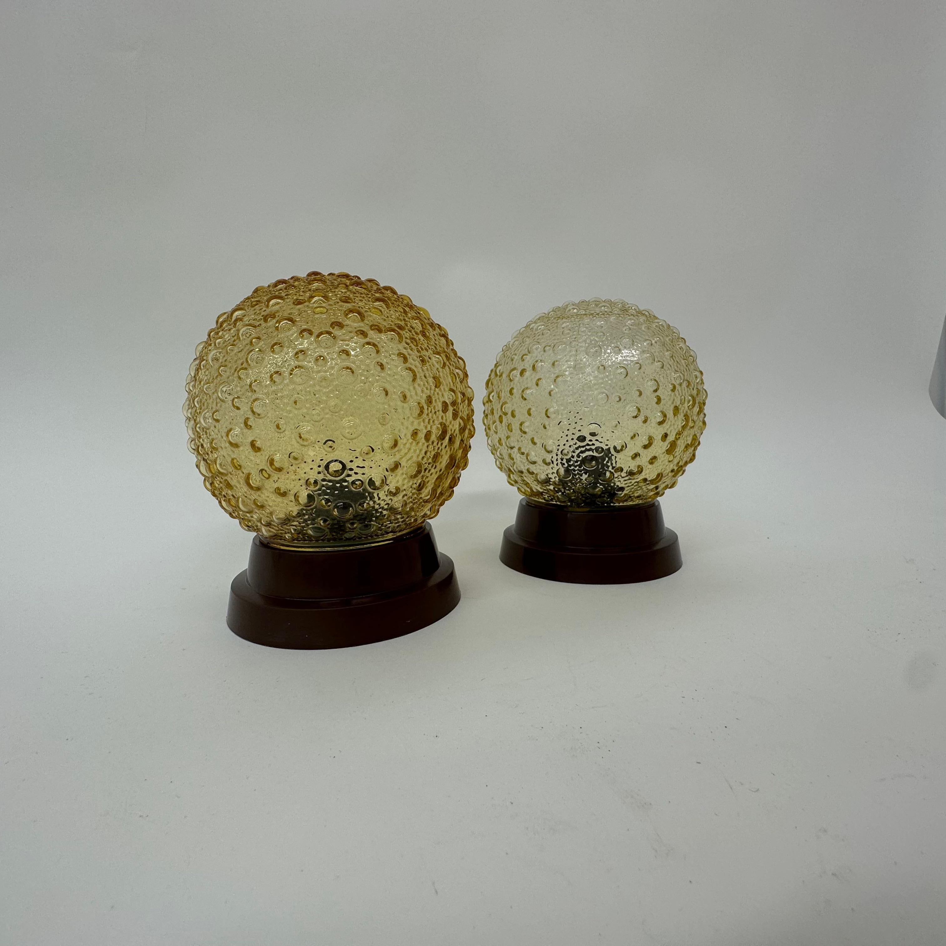 German Set of 2 Helena Tynell bubble ceiling lamps , 1970’s For Sale
