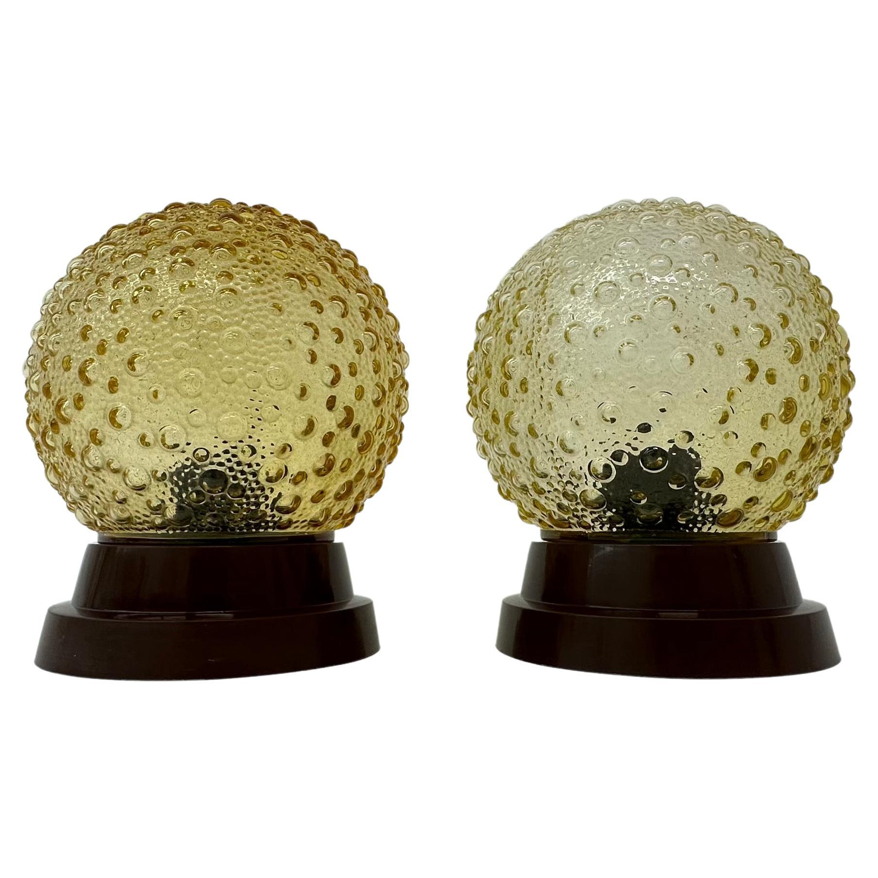 Set of 2 Helena Tynell bubble ceiling lamps , 1970’s For Sale