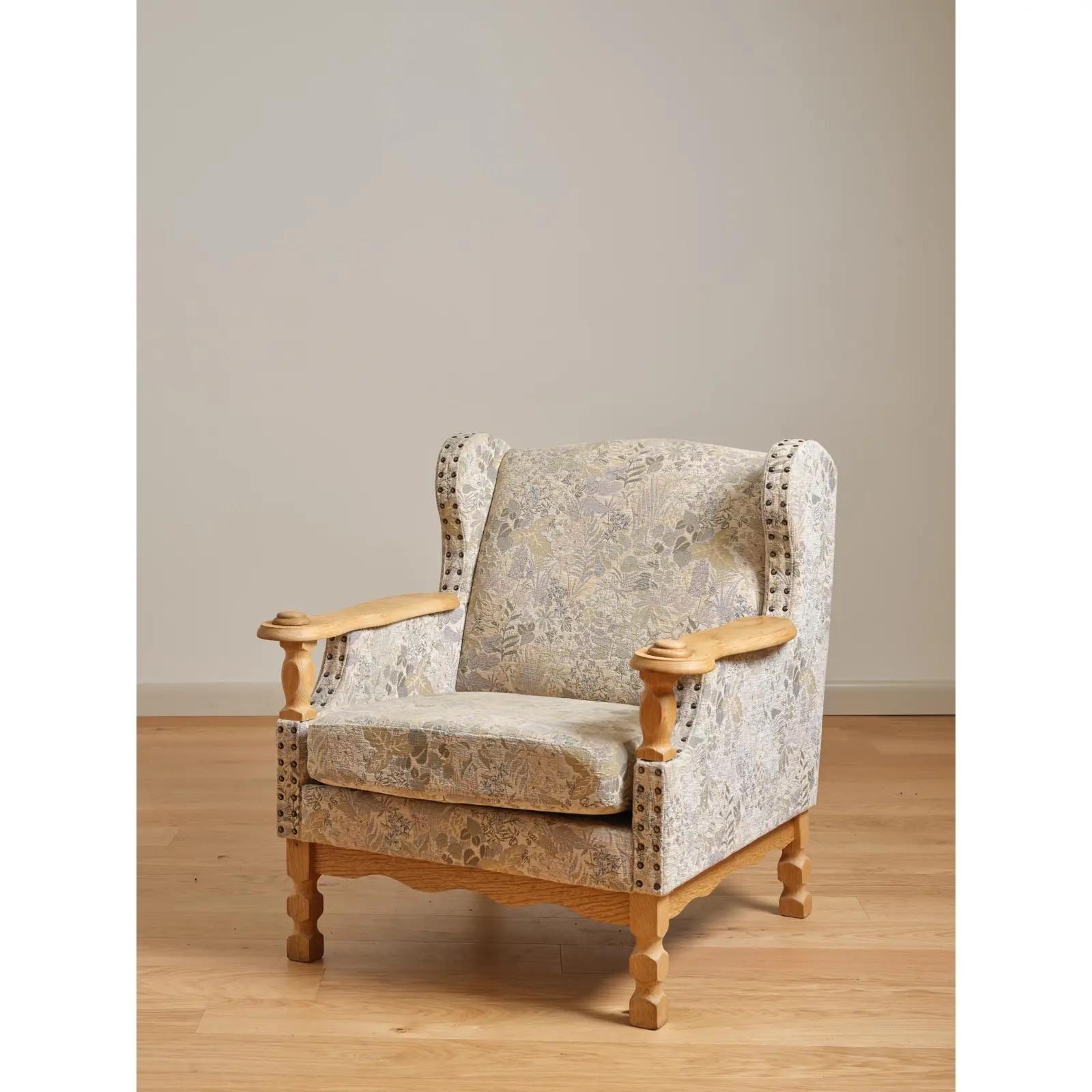 Other Set of 2 Henning Kjaernulf Oak Easy Chairs, Circa 1970s