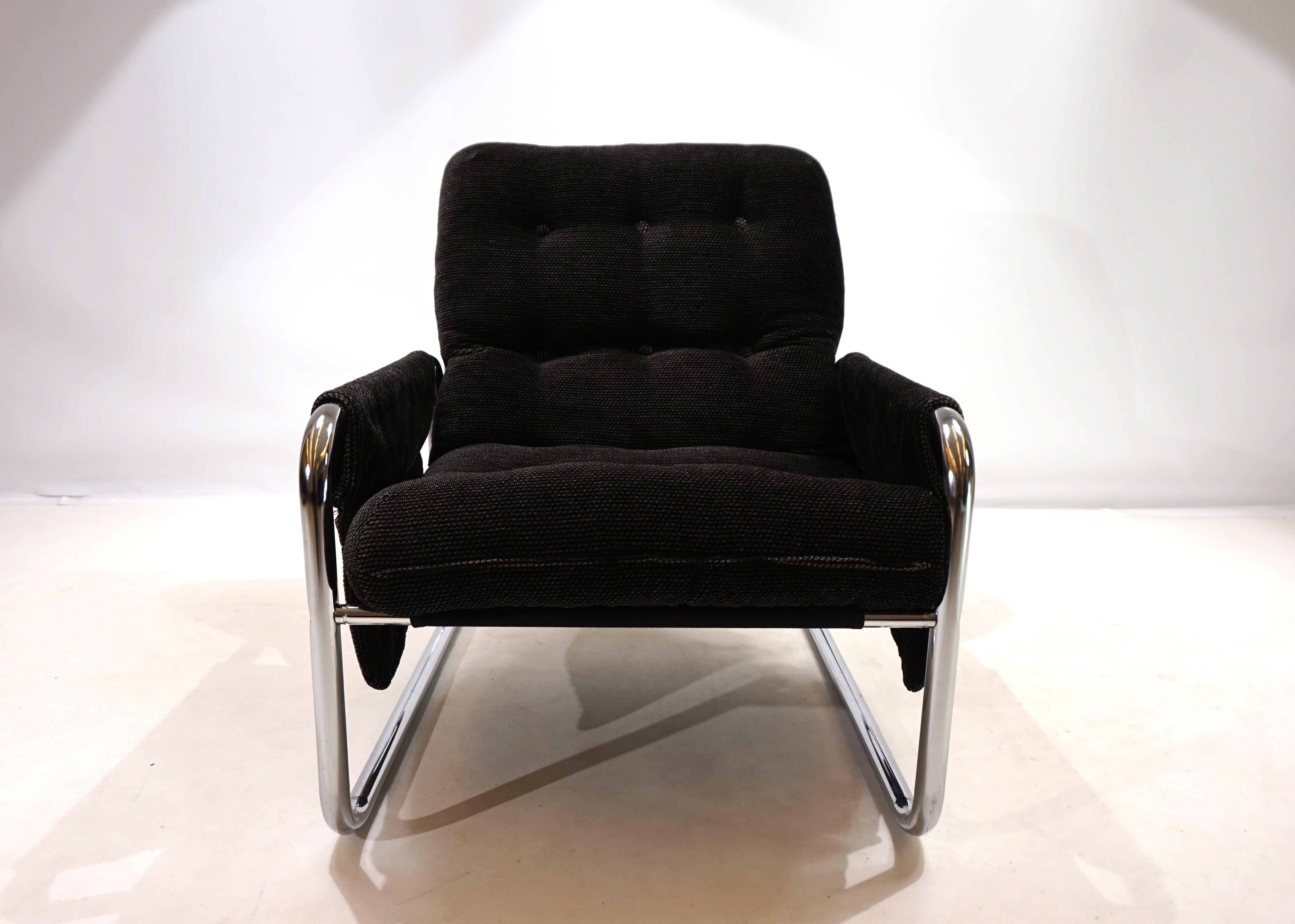 Ensemble de 2 chaises luge chromées Herlag de Johan Bertil Häggström, 1970 9