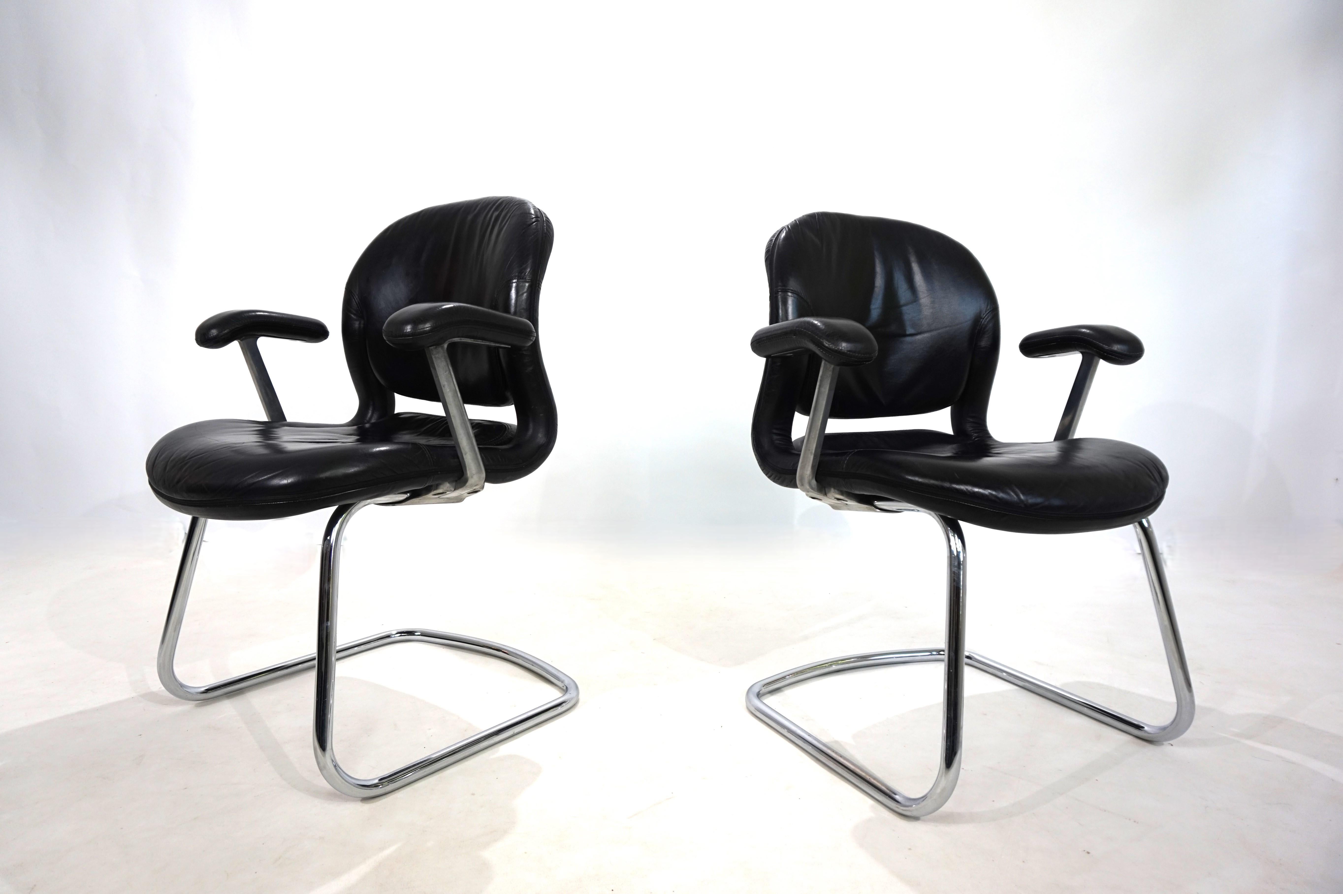 Fine XX secolo Set di 2 sedie da ufficio/pranzo Herman Miller Equa di B. Stumpf & D. Chadwick in vendita