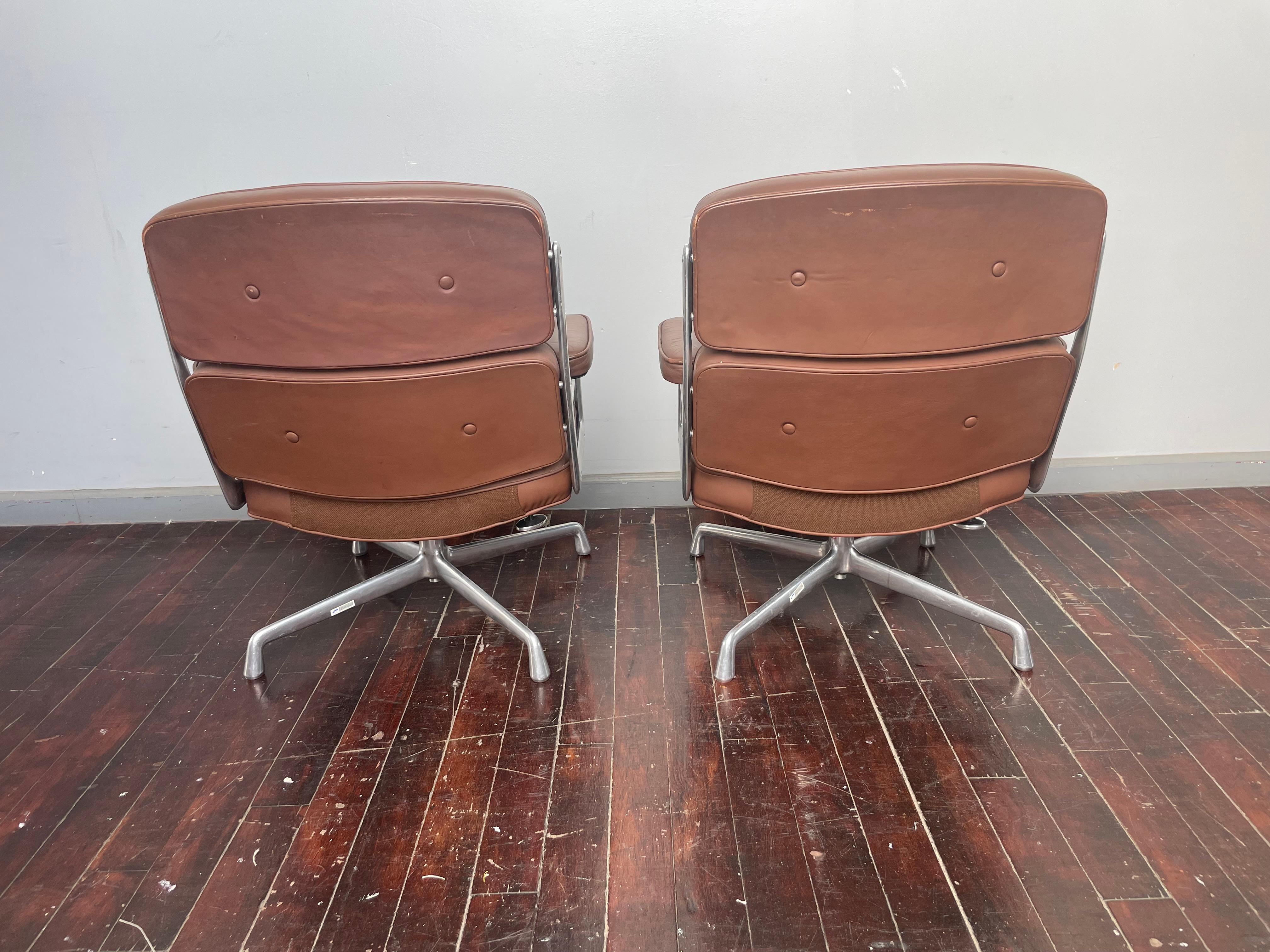 Leather Set of 2- Herman Miller Time Life Lobby Chair